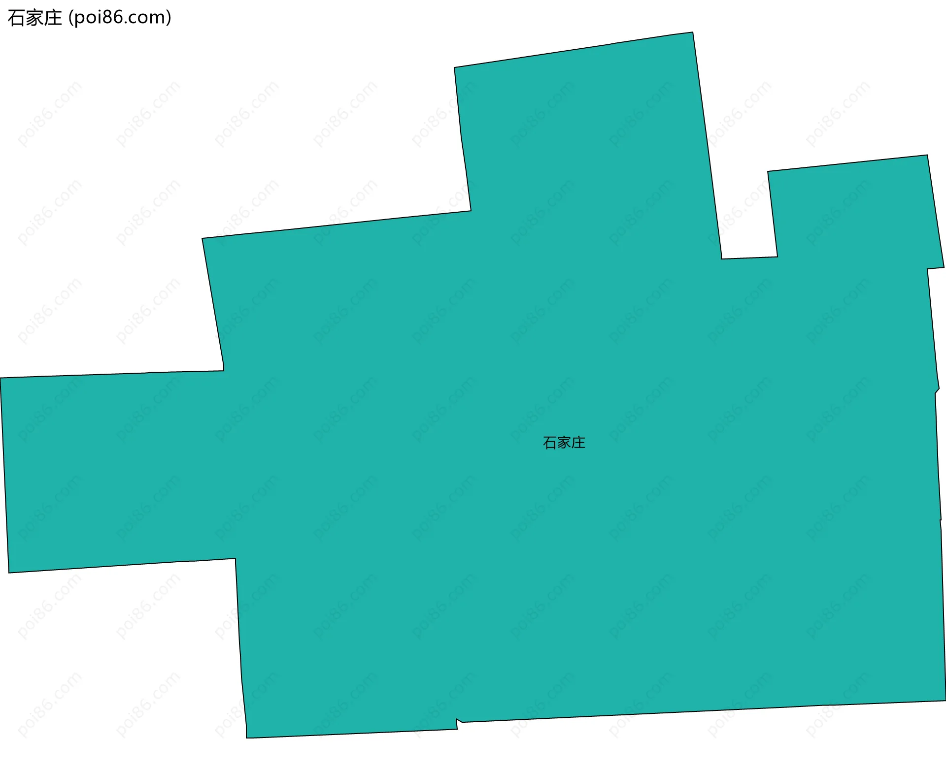 石家庄边界地图