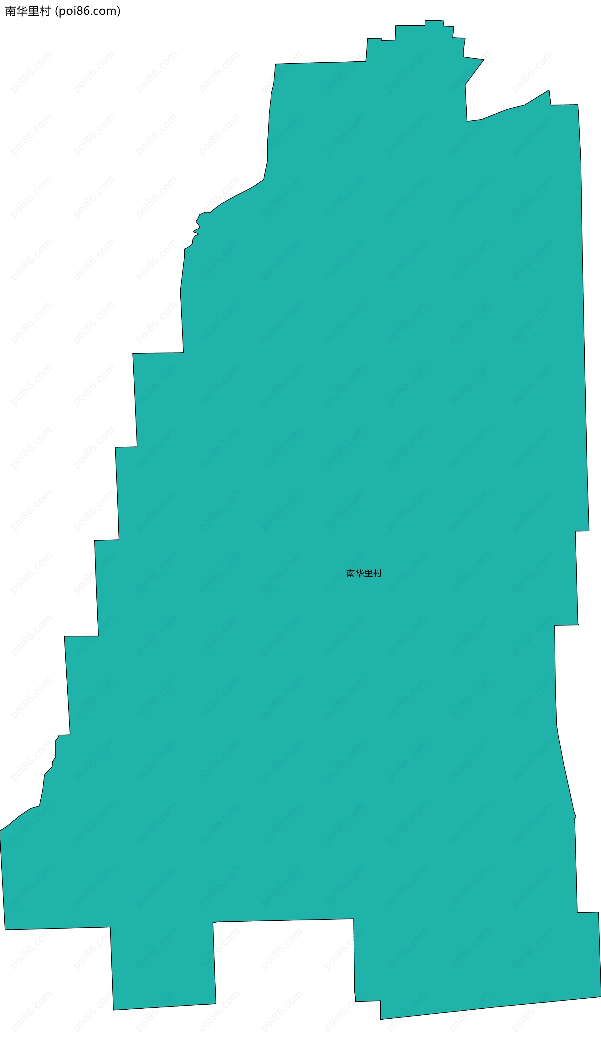 南华里村边界地图