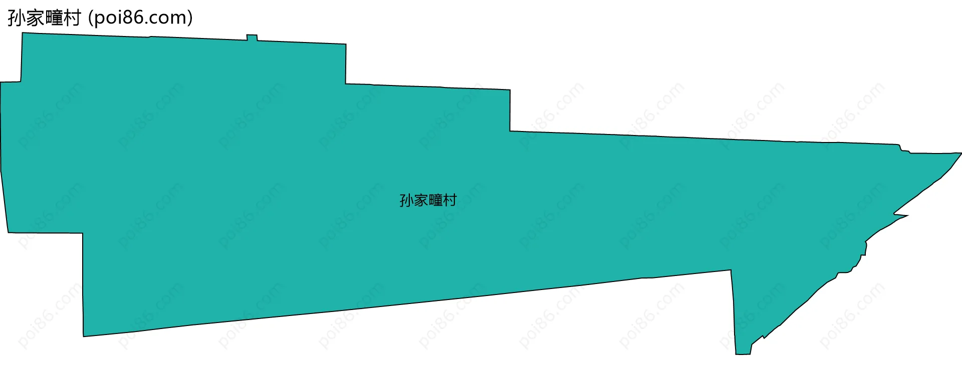 孙家疃村边界地图