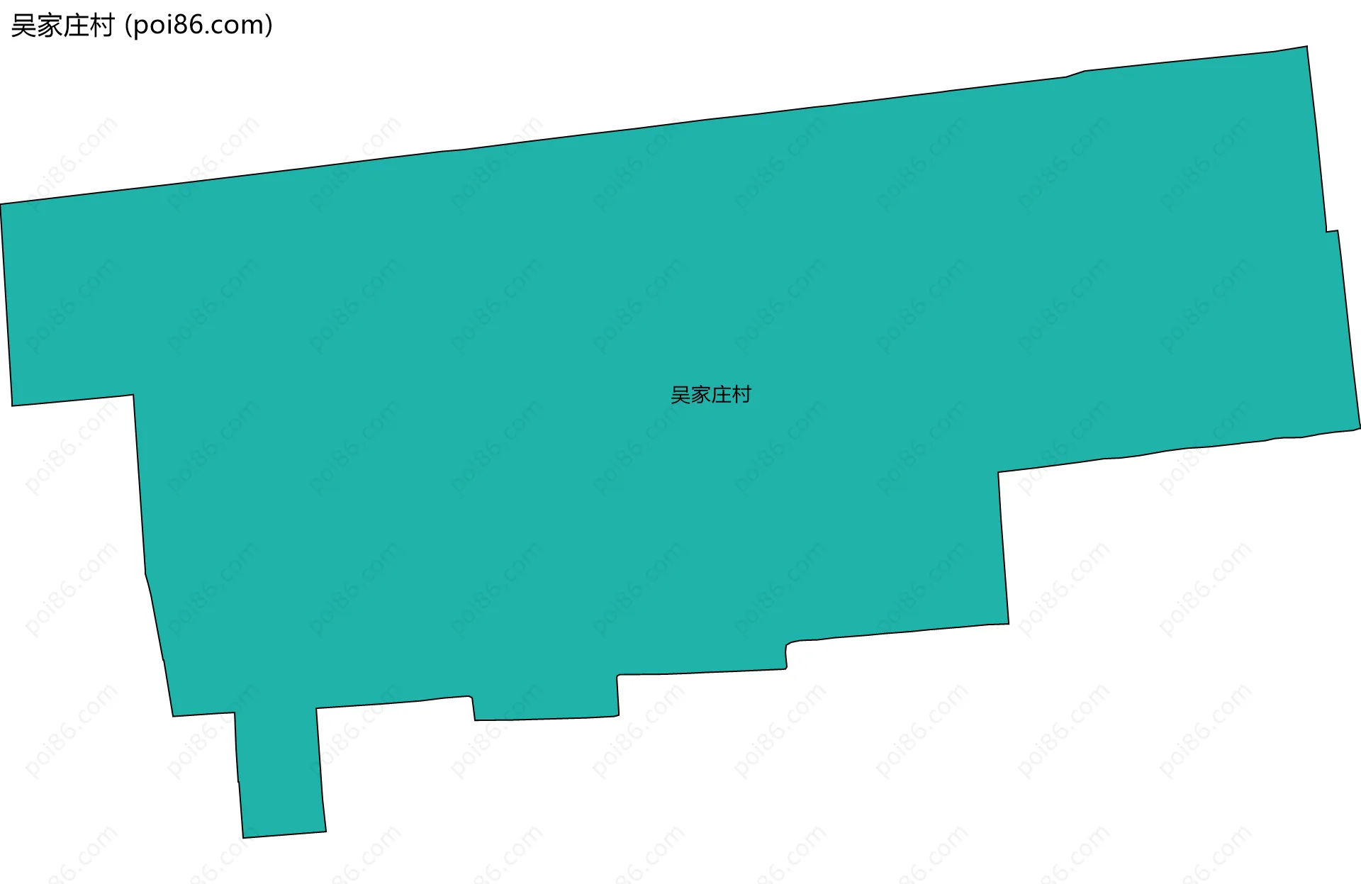 吴家庄村边界地图