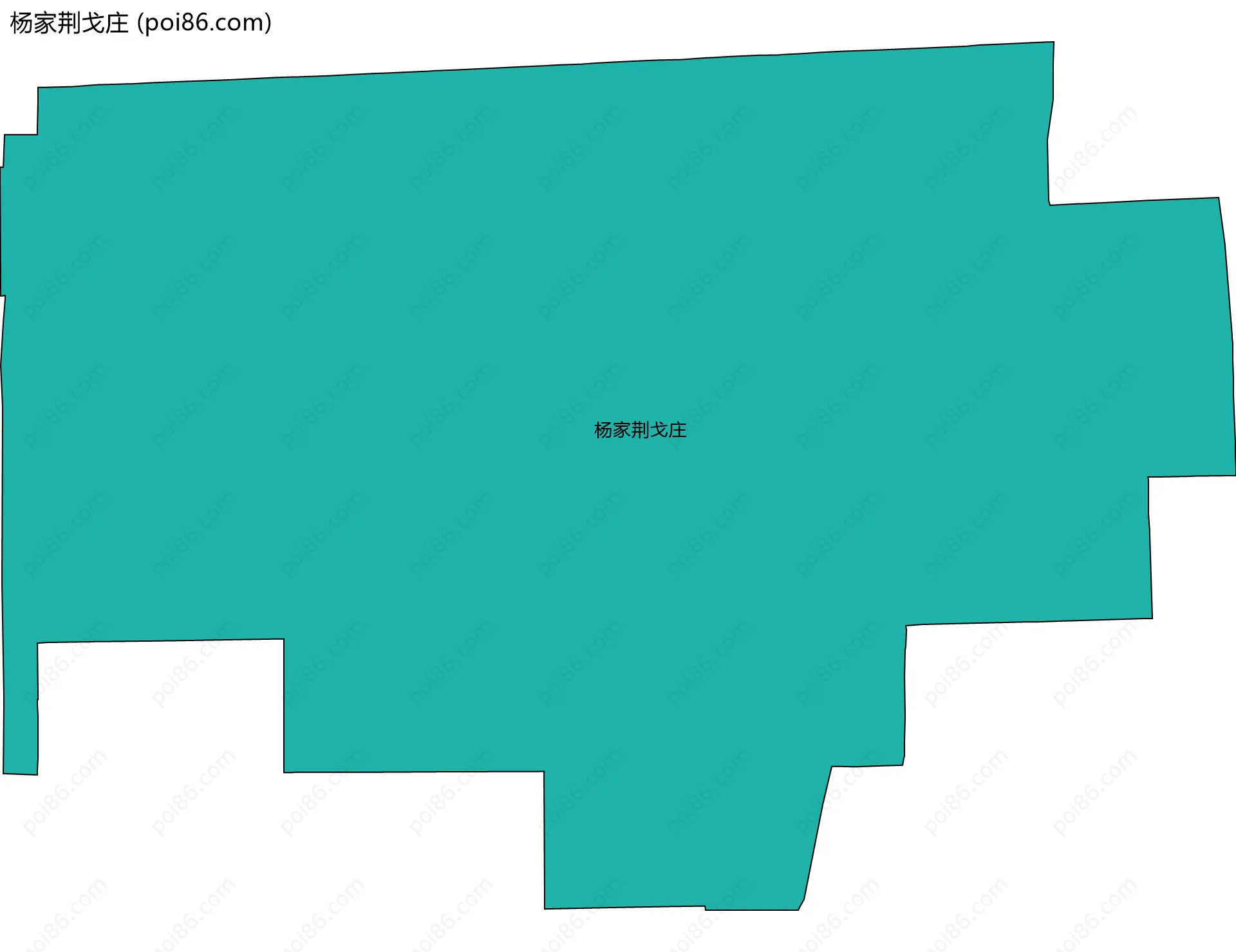 杨家荆戈庄边界地图