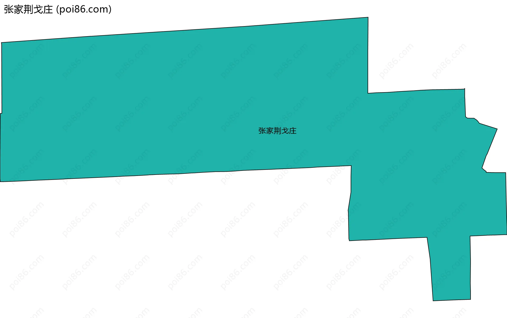 张家荆戈庄边界地图
