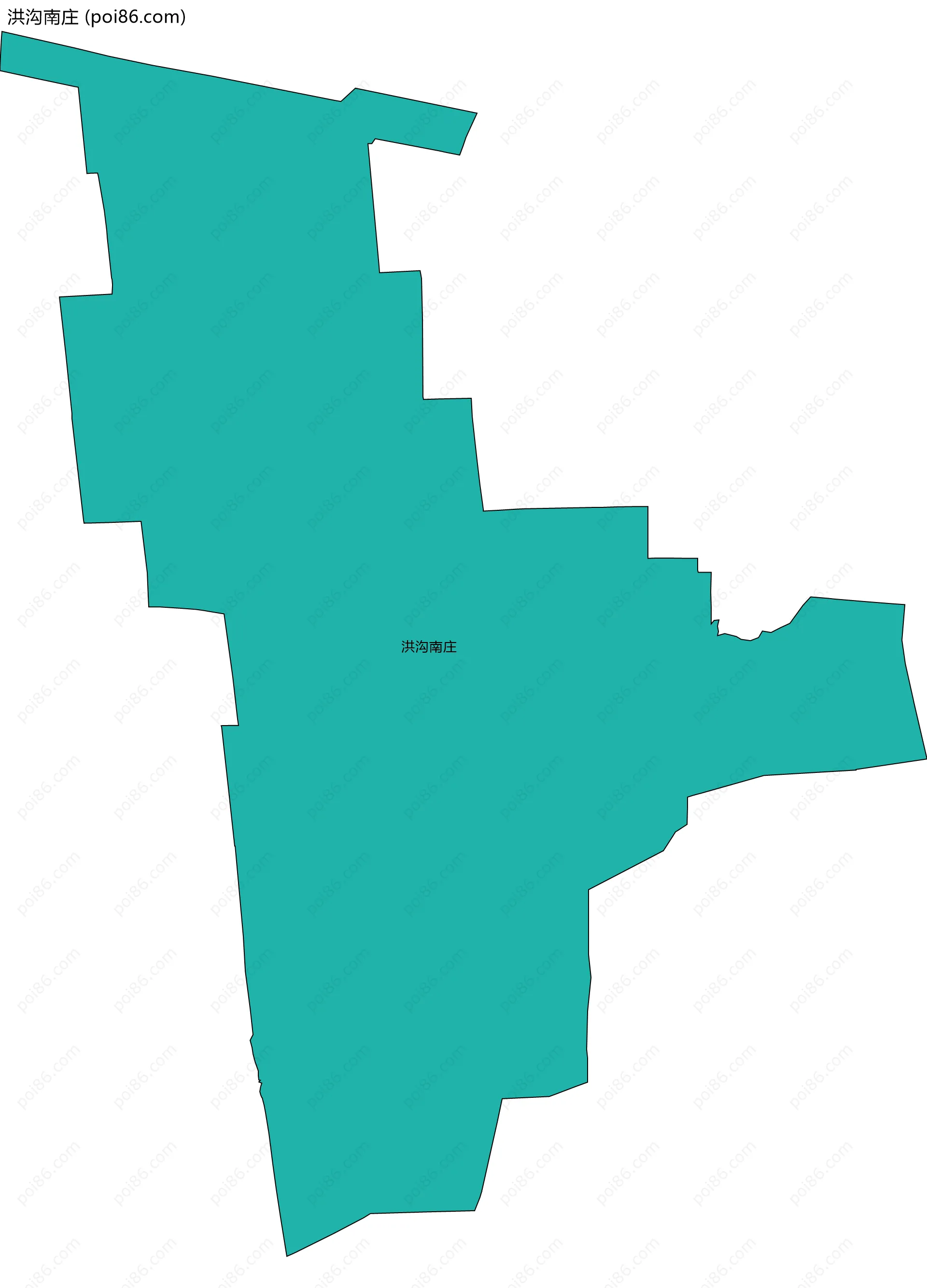 洪沟南庄边界地图