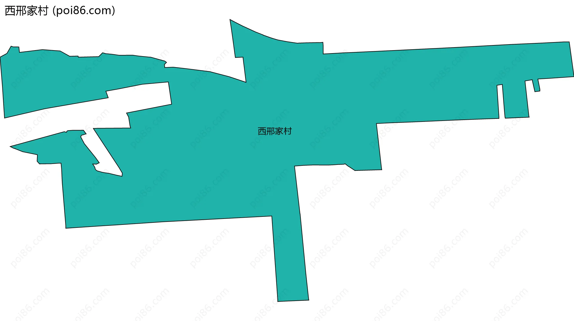 西邢家村边界地图