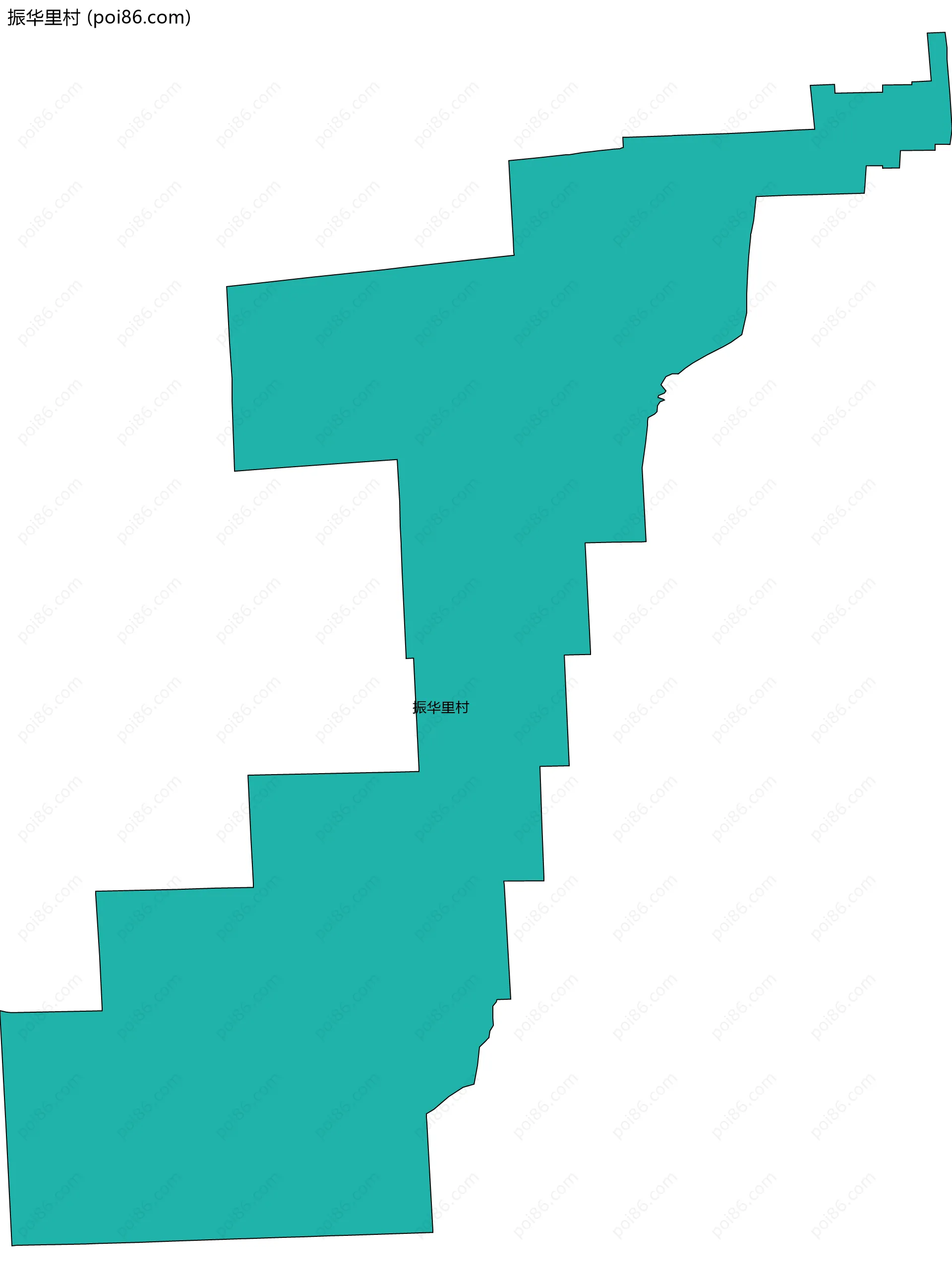 振华里村边界地图