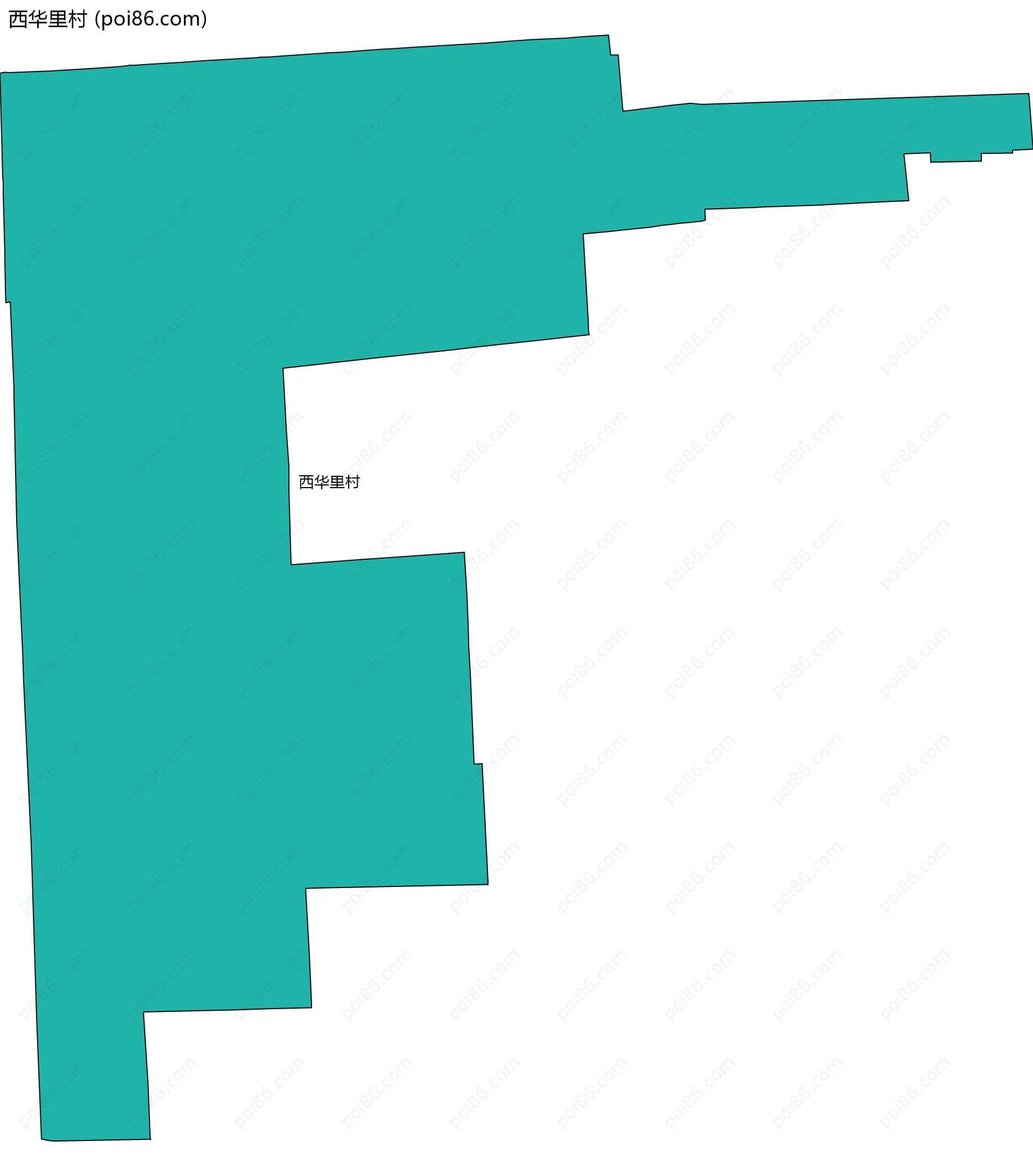 西华里村边界地图
