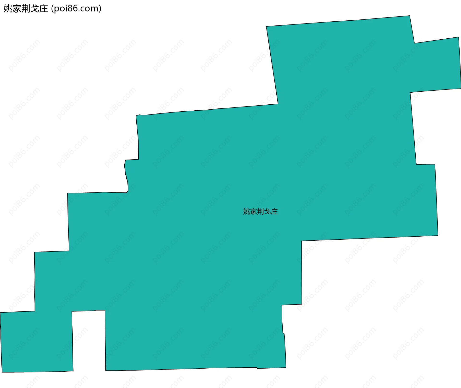 姚家荆戈庄边界地图