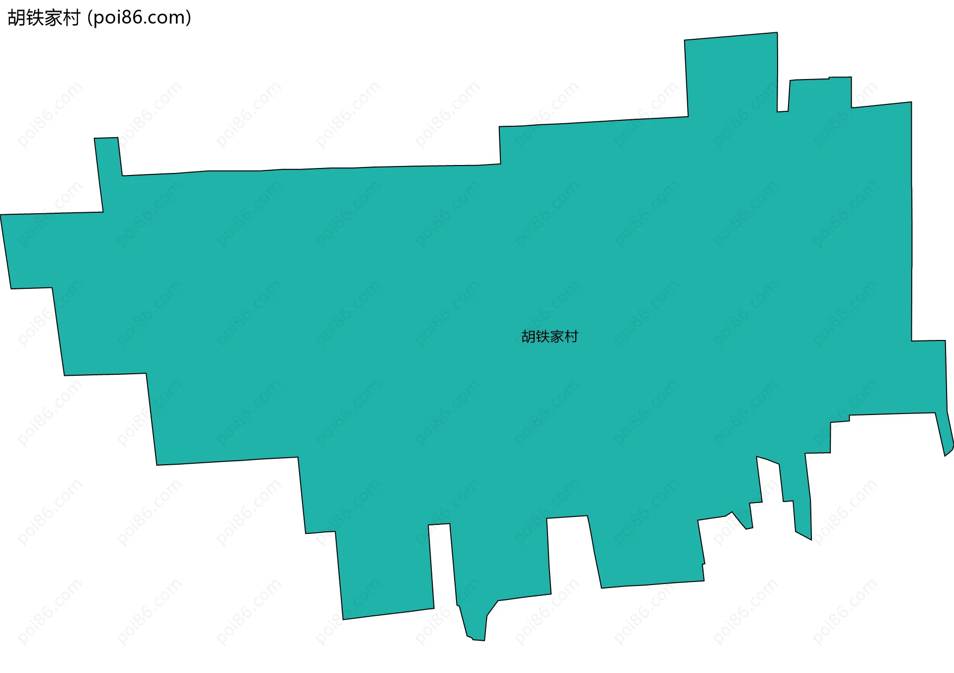 胡铁家村边界地图