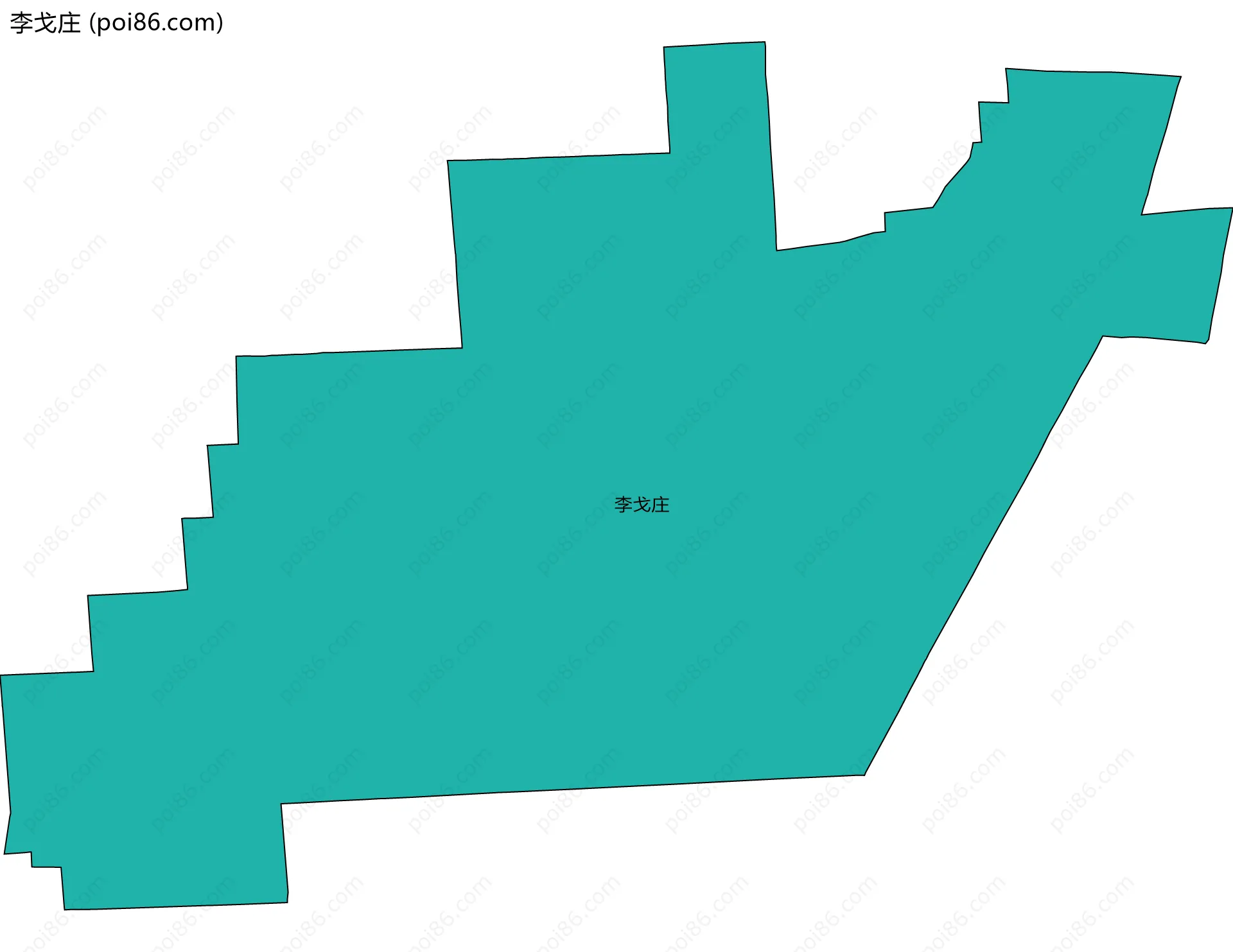 李戈庄边界地图