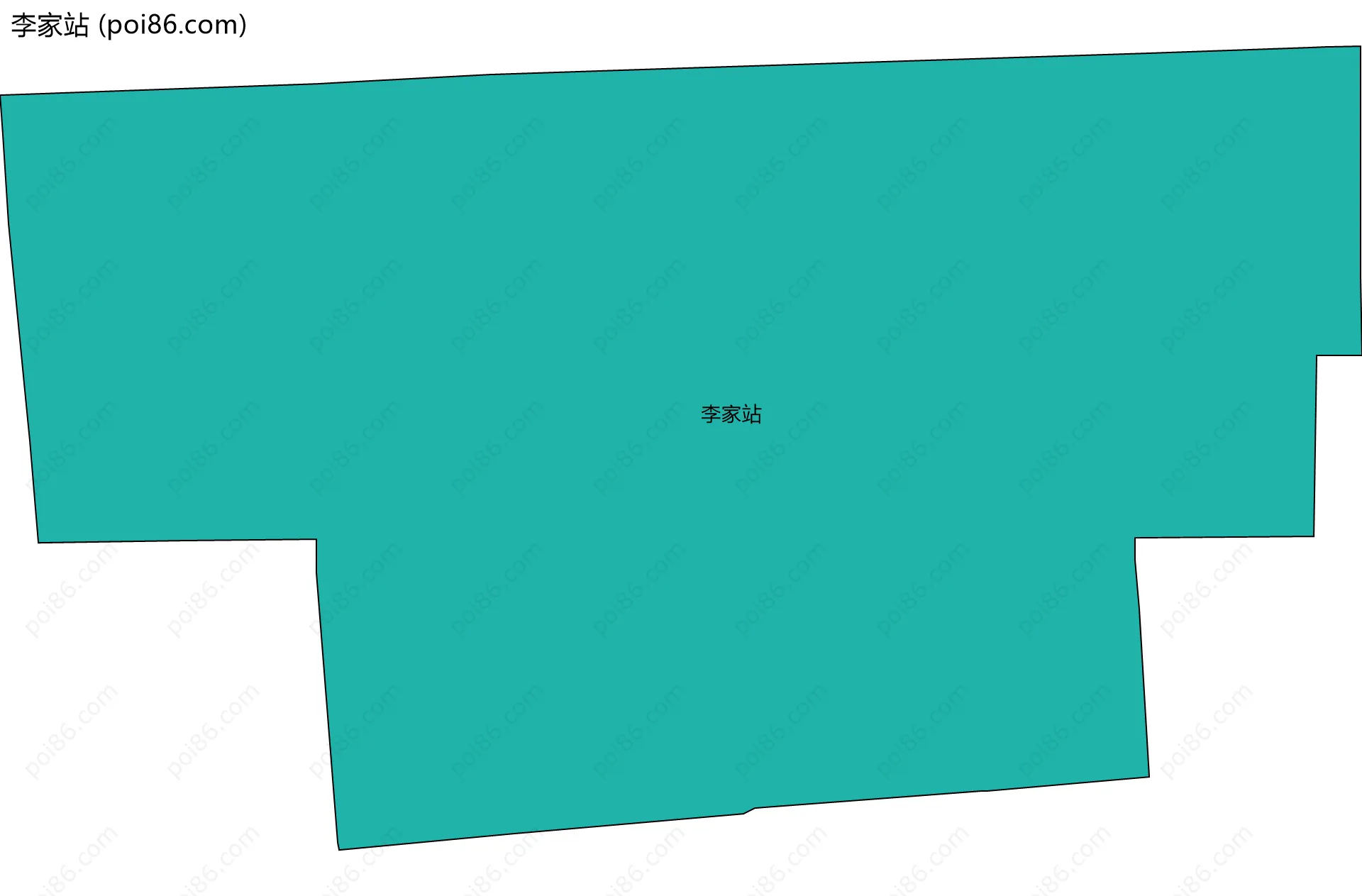 李家站边界地图