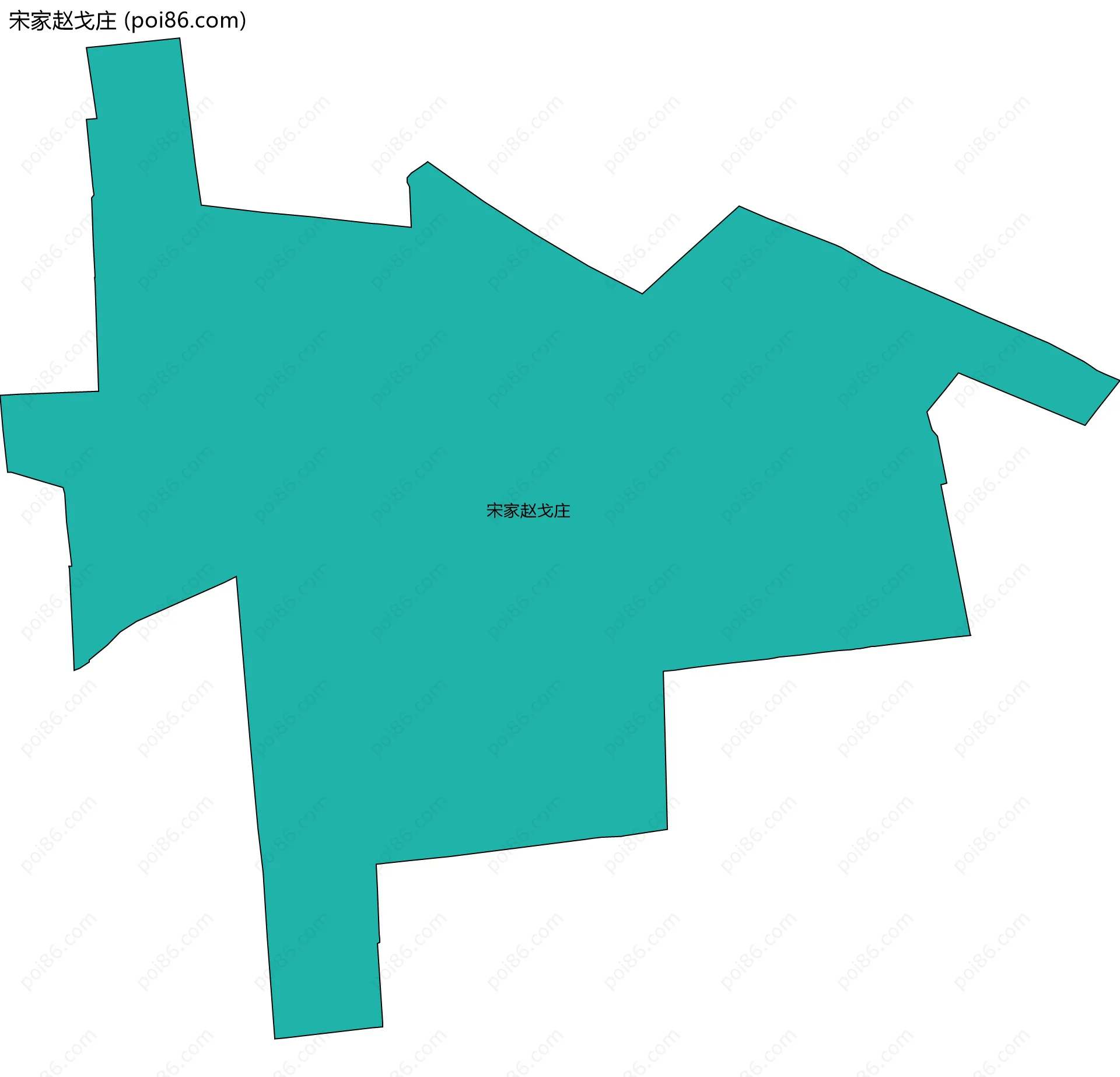 宋家赵戈庄边界地图