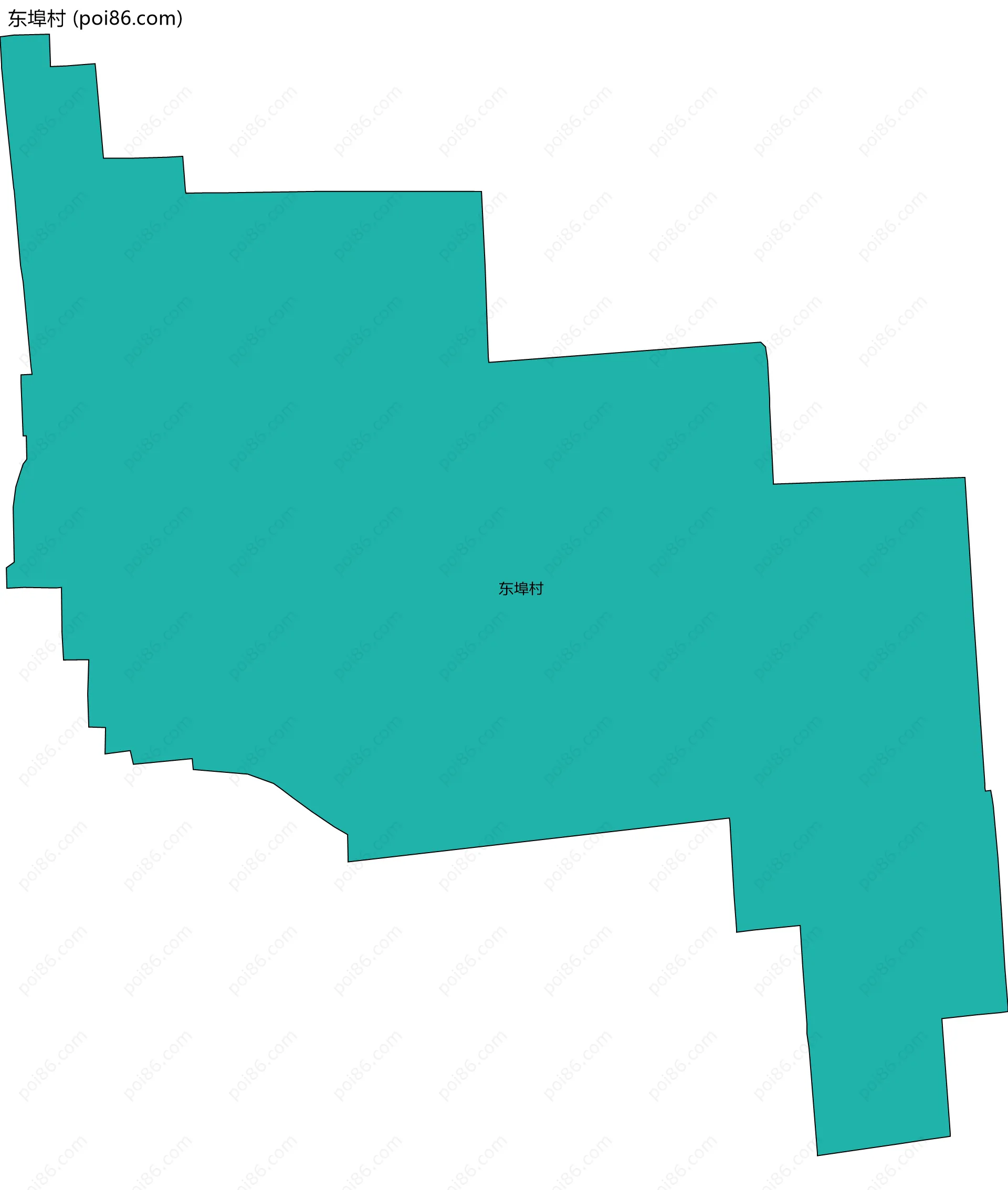 东埠村边界地图
