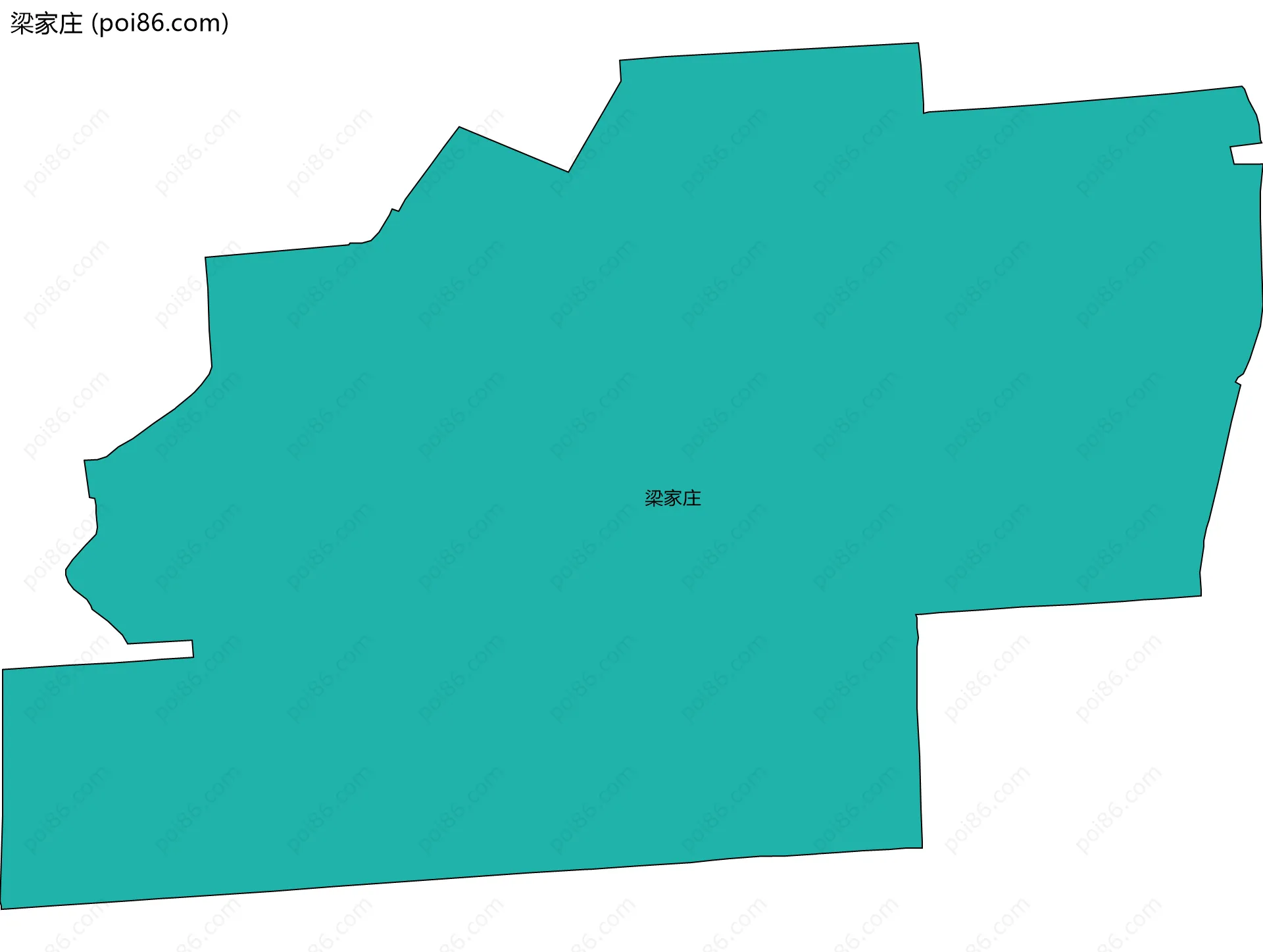 梁家庄边界地图