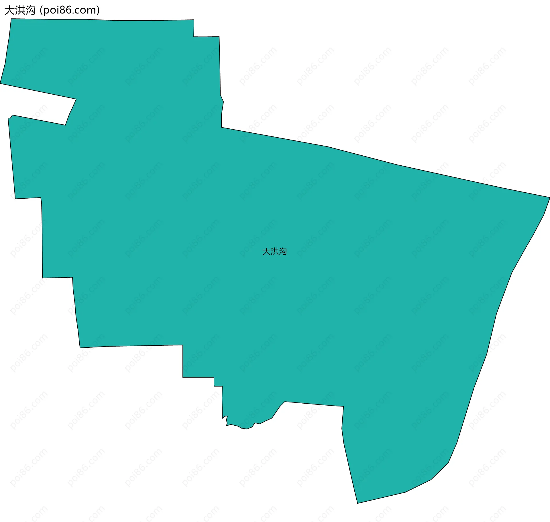 大洪沟边界地图