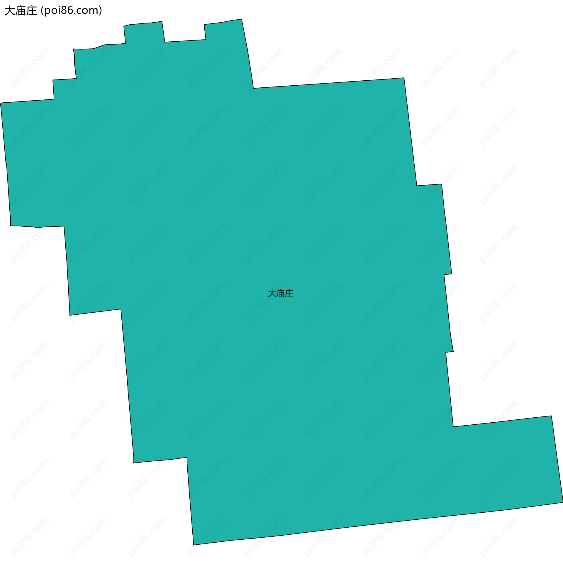 大庙庄边界地图