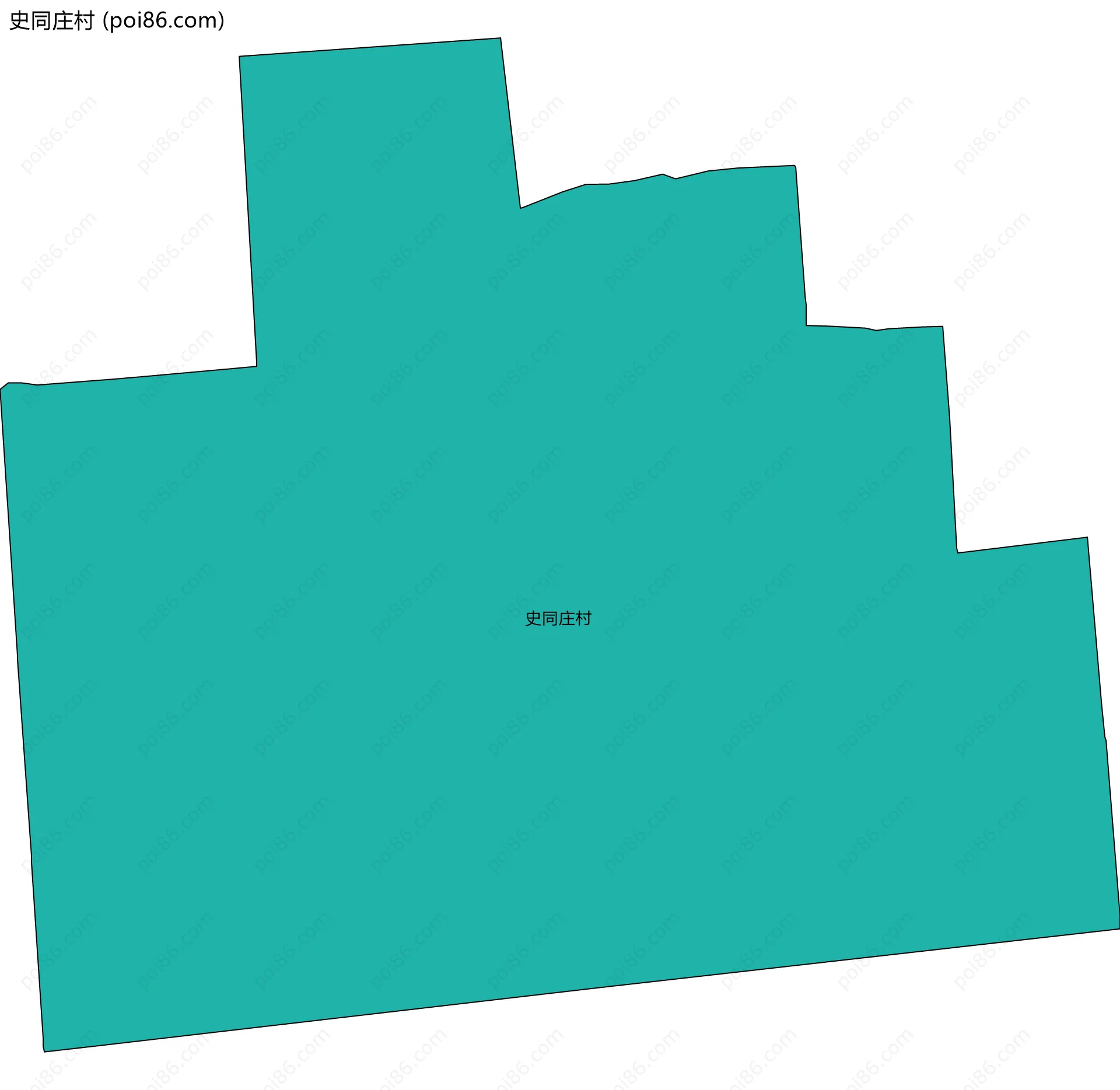 史同庄村边界地图