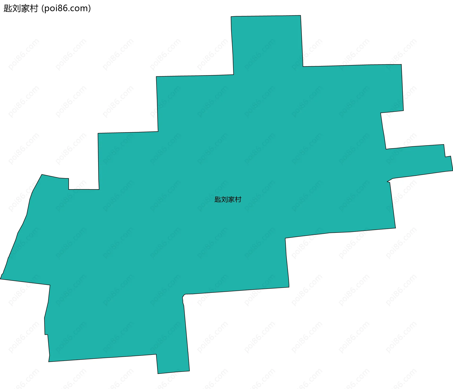 匙刘家村边界地图
