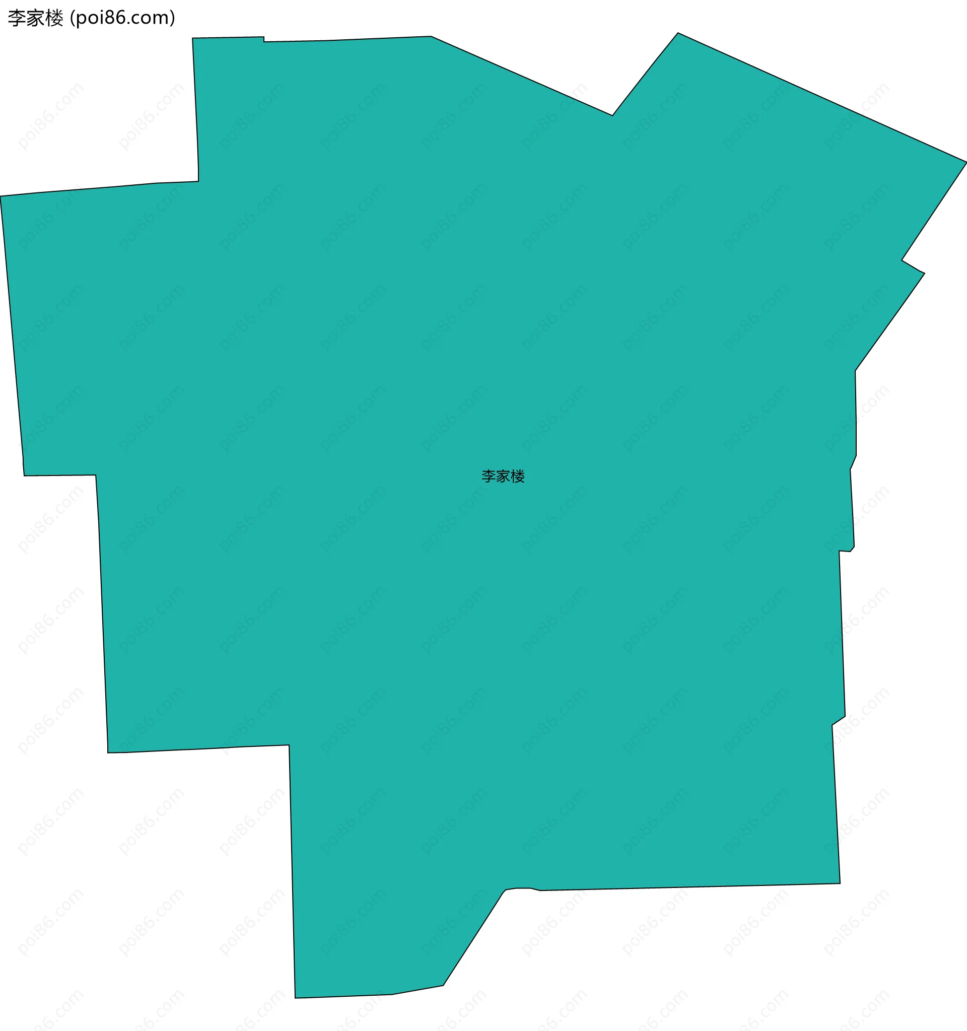 李家楼边界地图