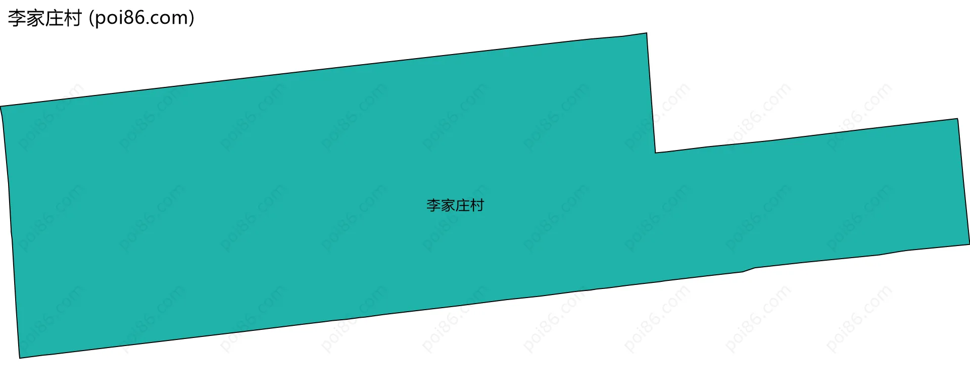 李家庄村边界地图