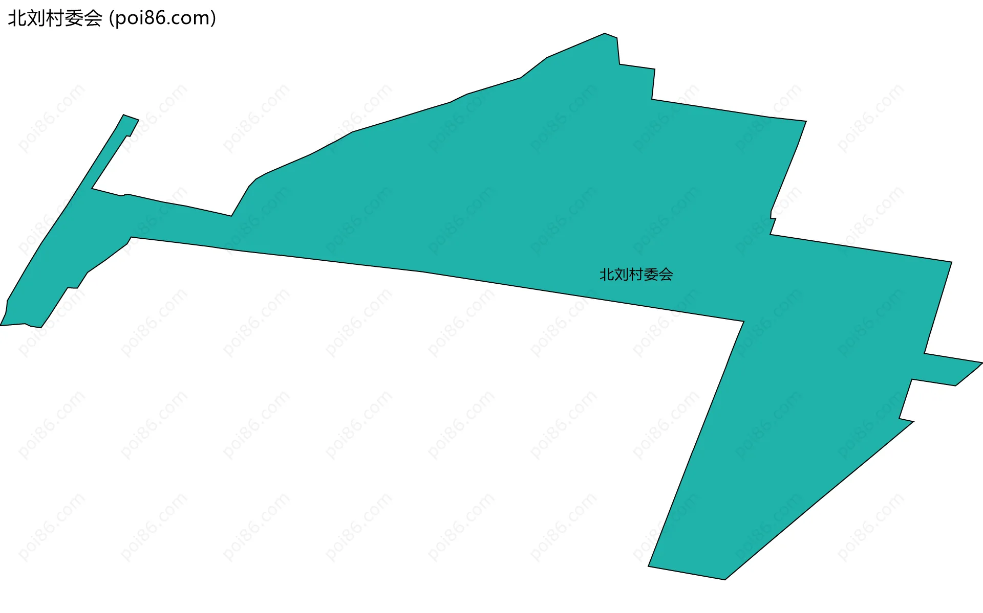 北刘村委会边界地图