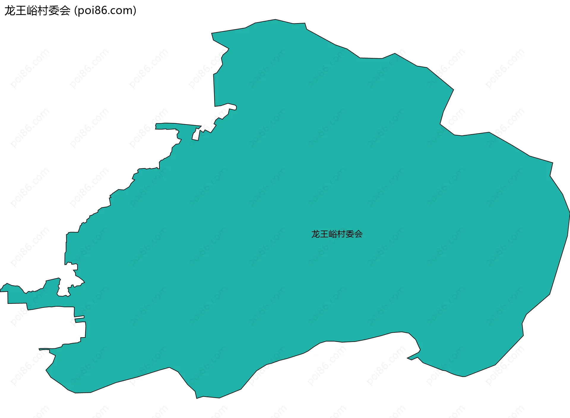 龙王峪村委会边界地图
