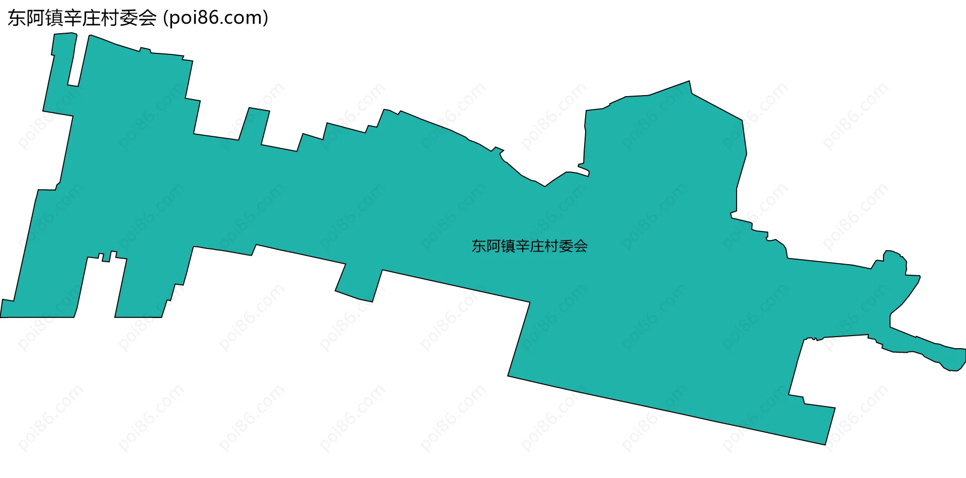 东阿镇辛庄村委会边界地图