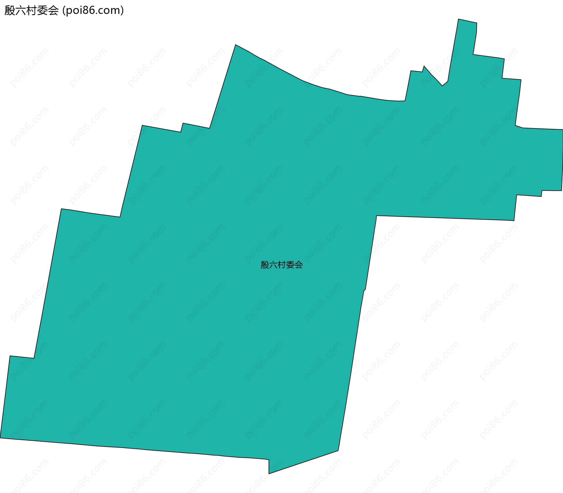 殷六村委会边界地图
