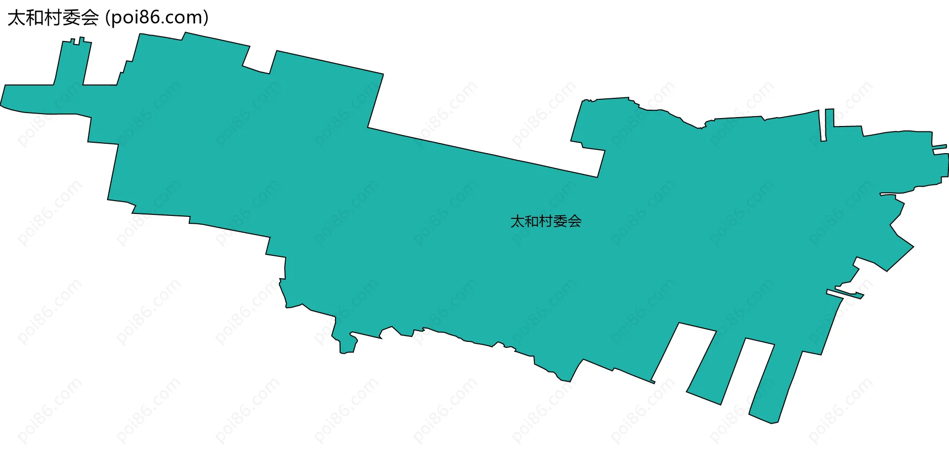 太和村委会边界地图