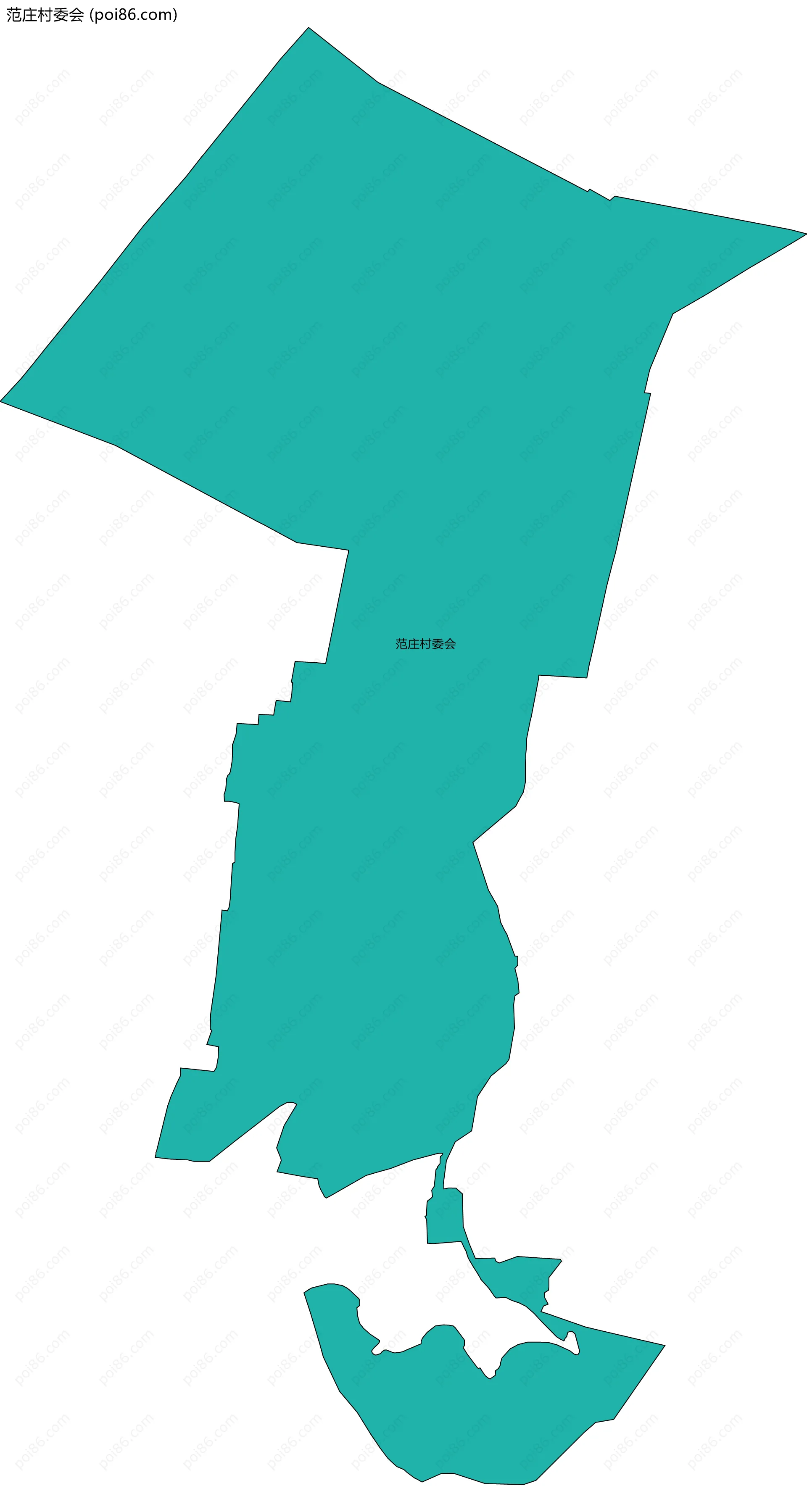 范庄村委会边界地图
