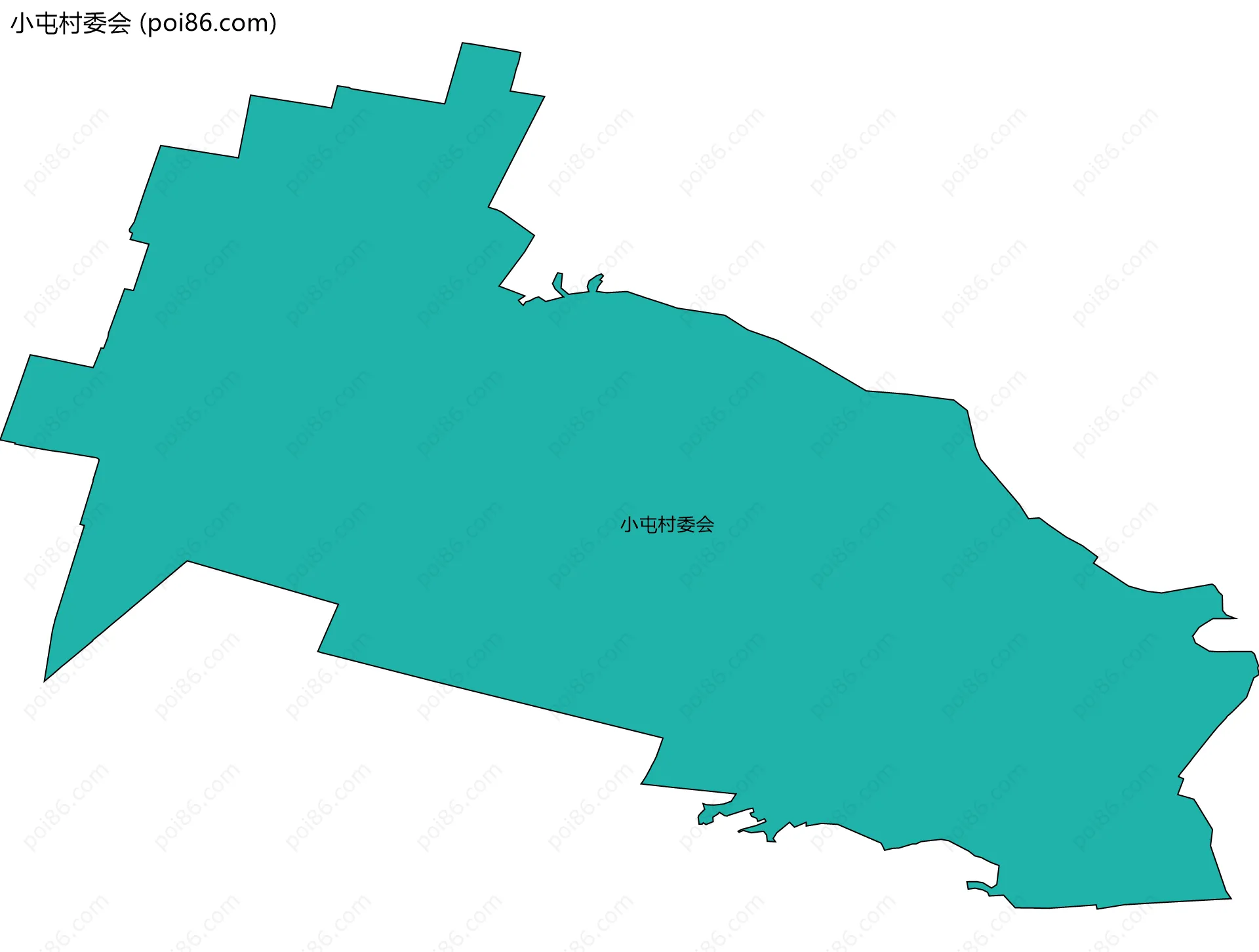 小屯村委会边界地图