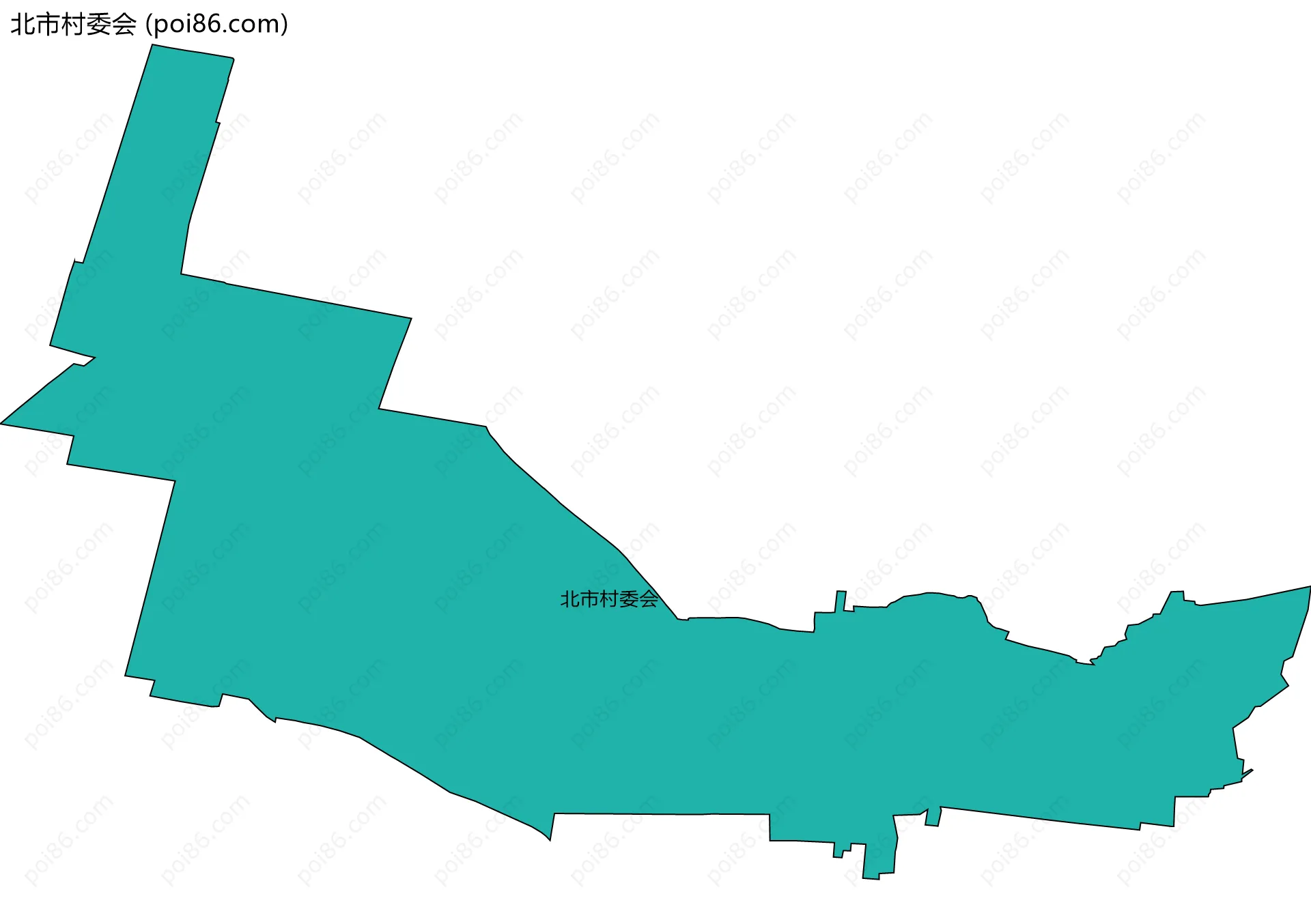 北市村委会边界地图