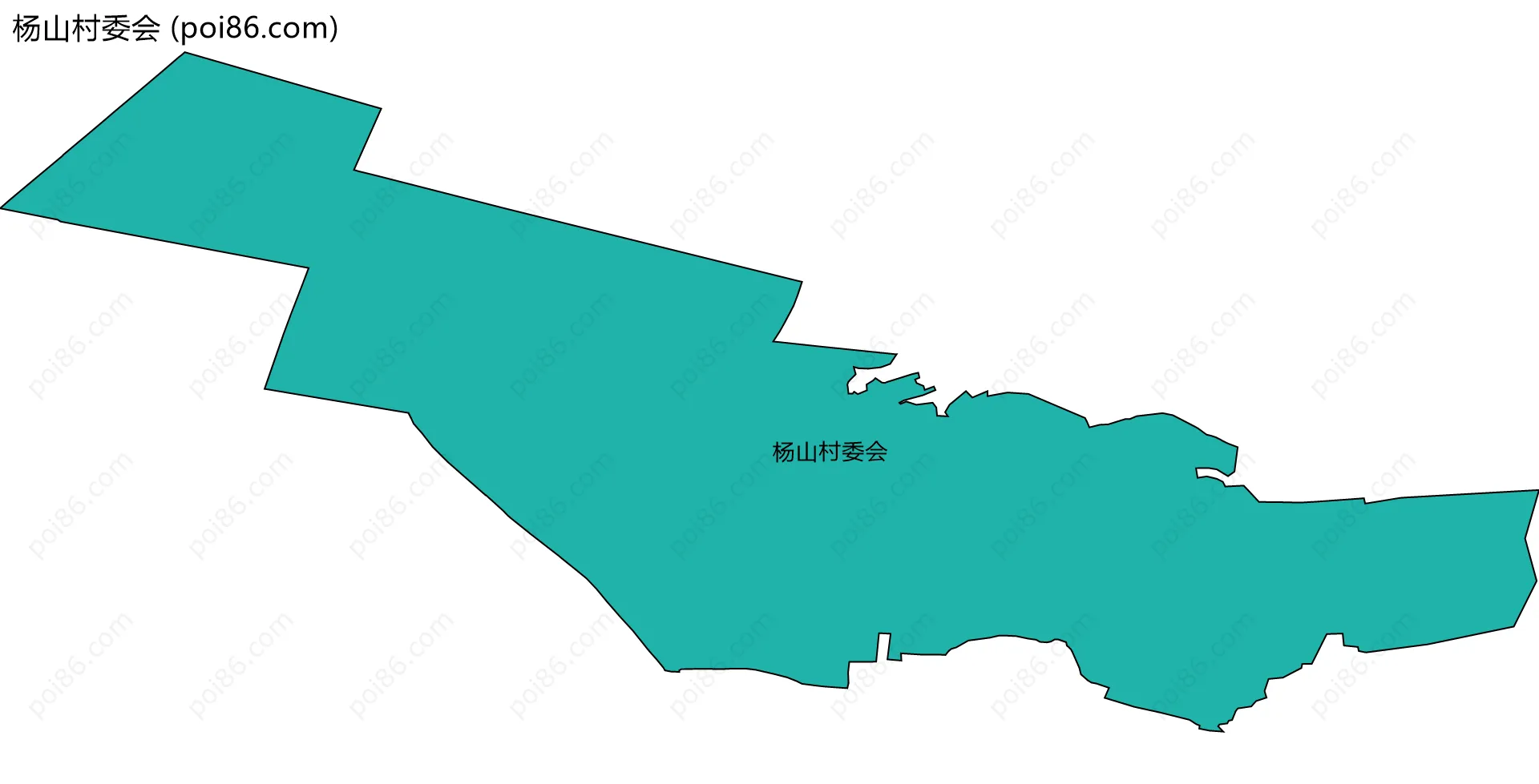 杨山村委会边界地图