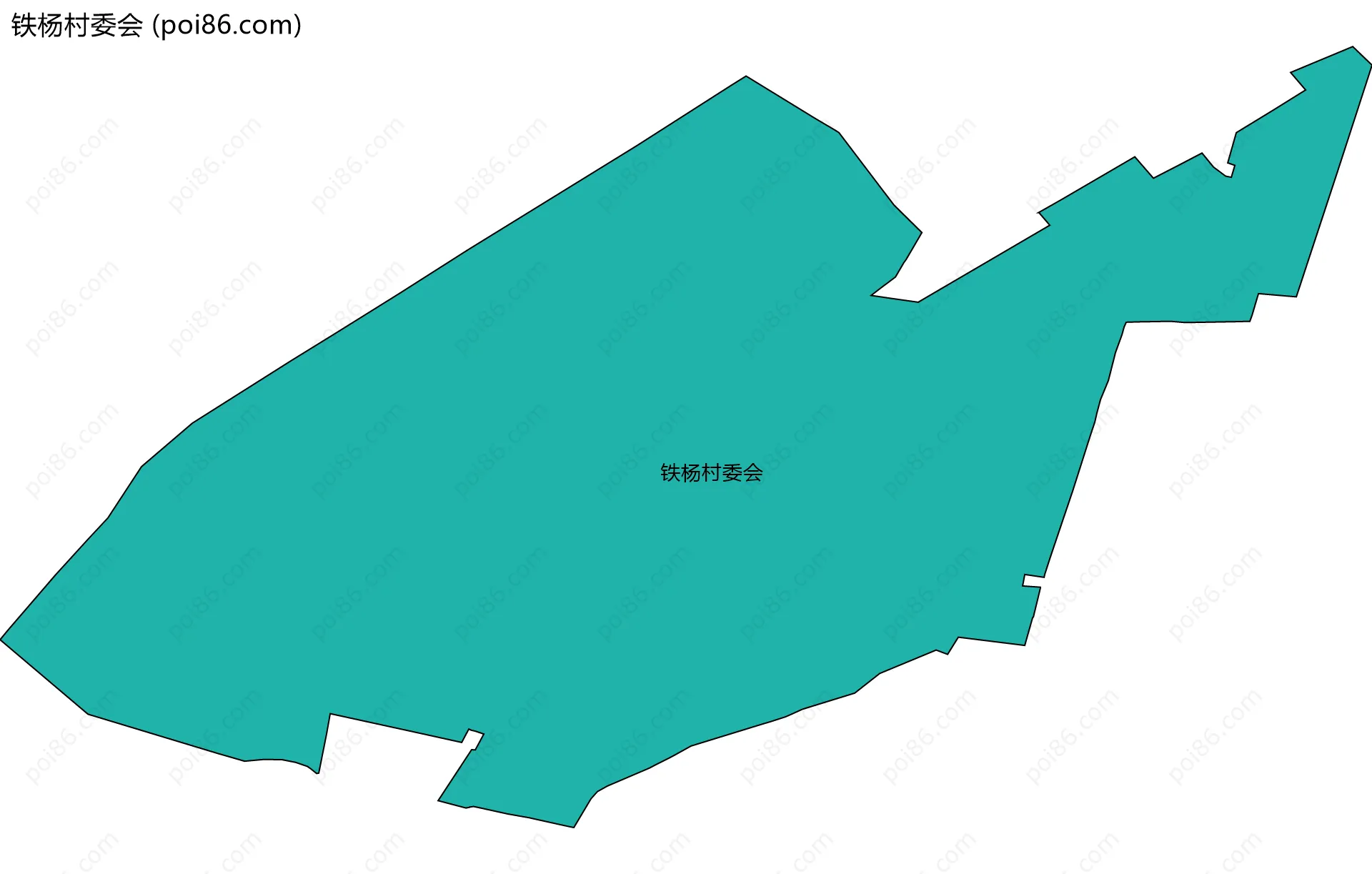 铁杨村委会边界地图
