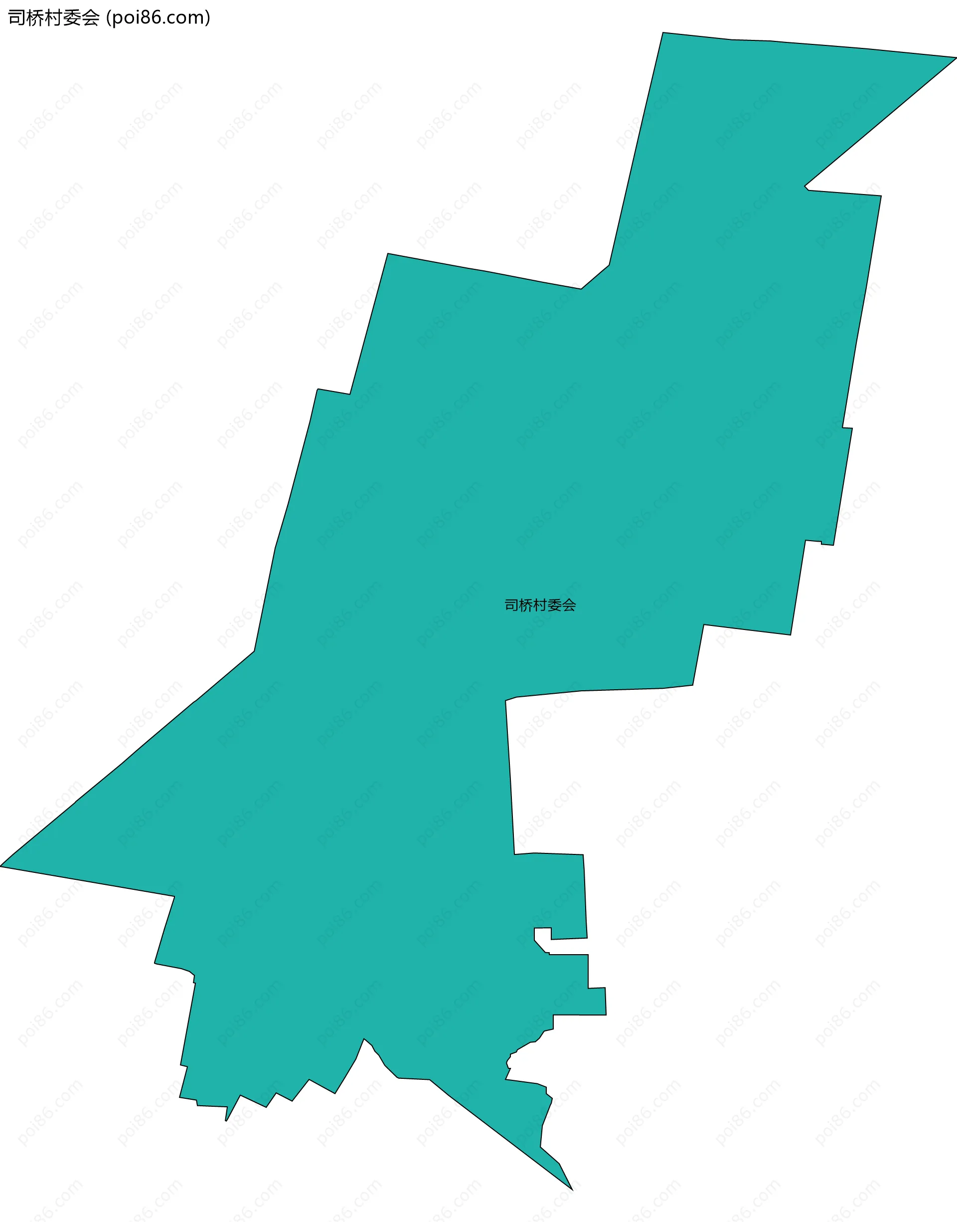 司桥村委会边界地图