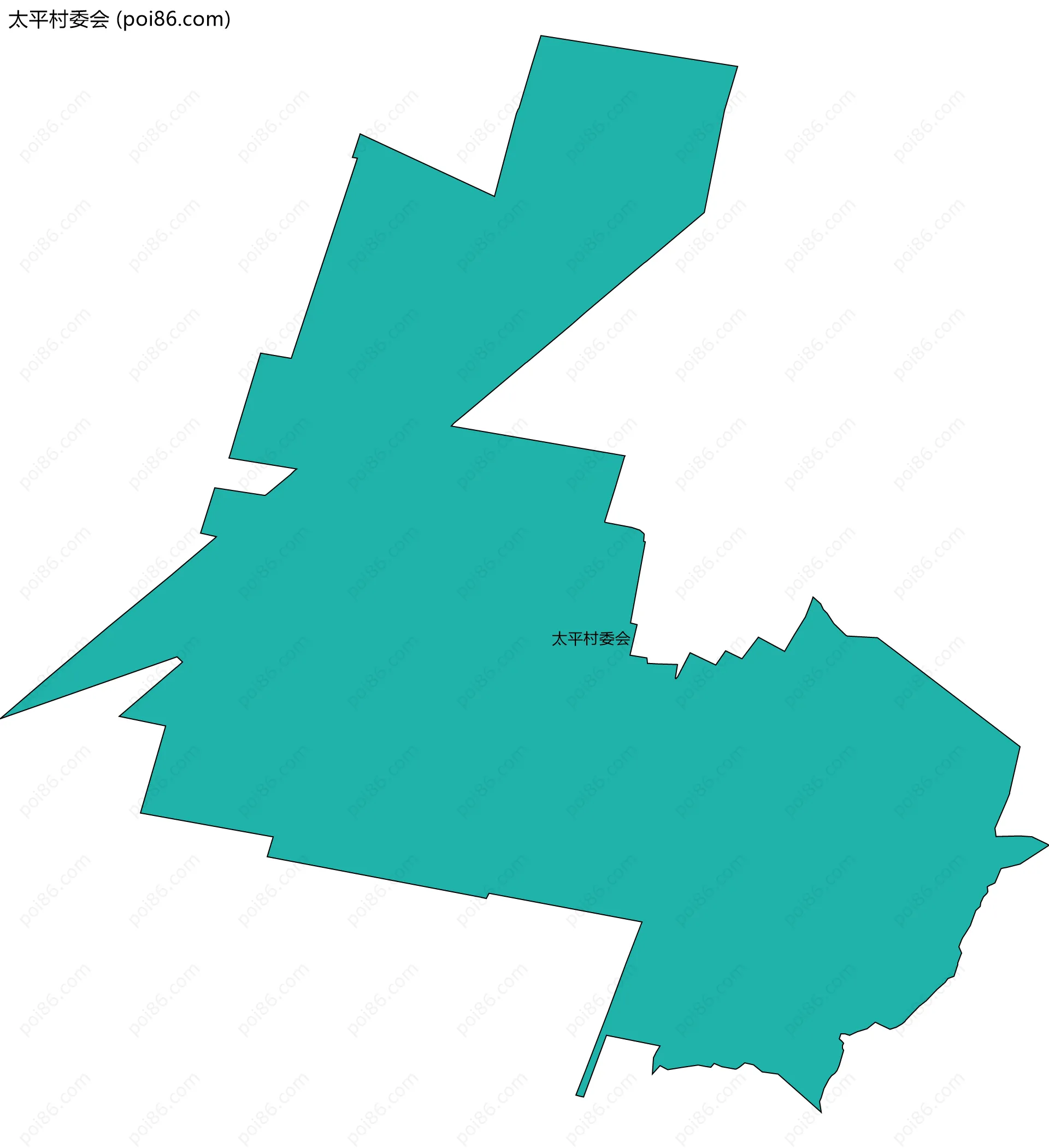 太平村委会边界地图