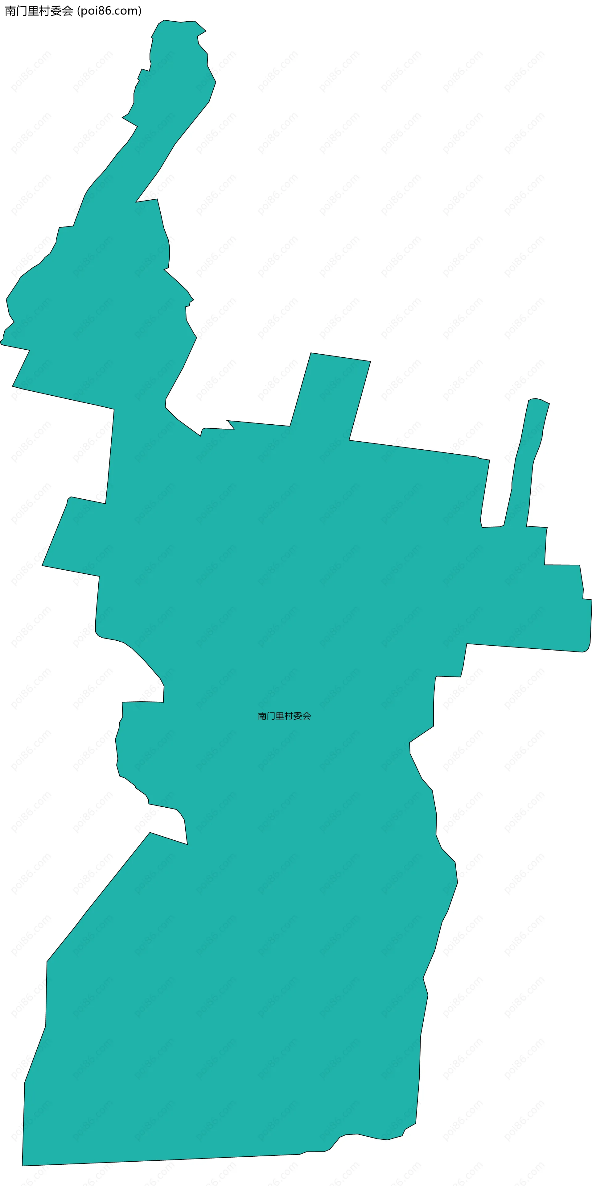 南门里村委会边界地图