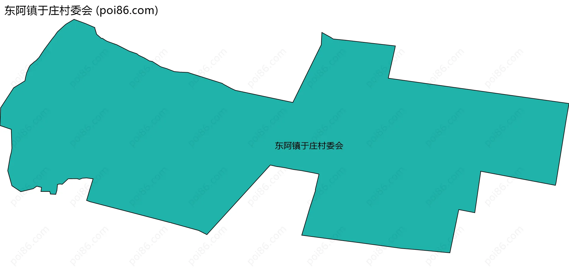 东阿镇于庄村委会边界地图