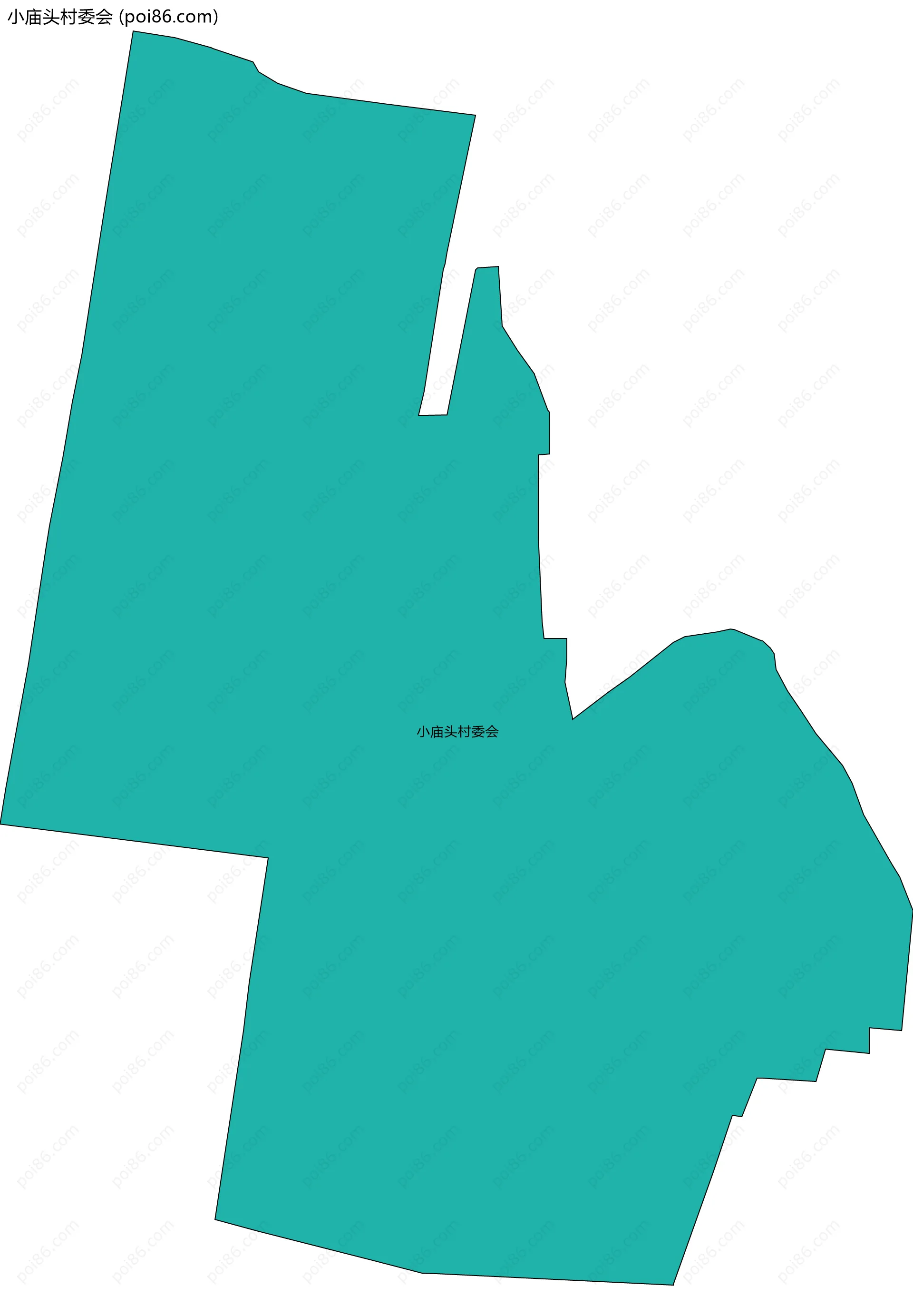 小庙头村委会边界地图