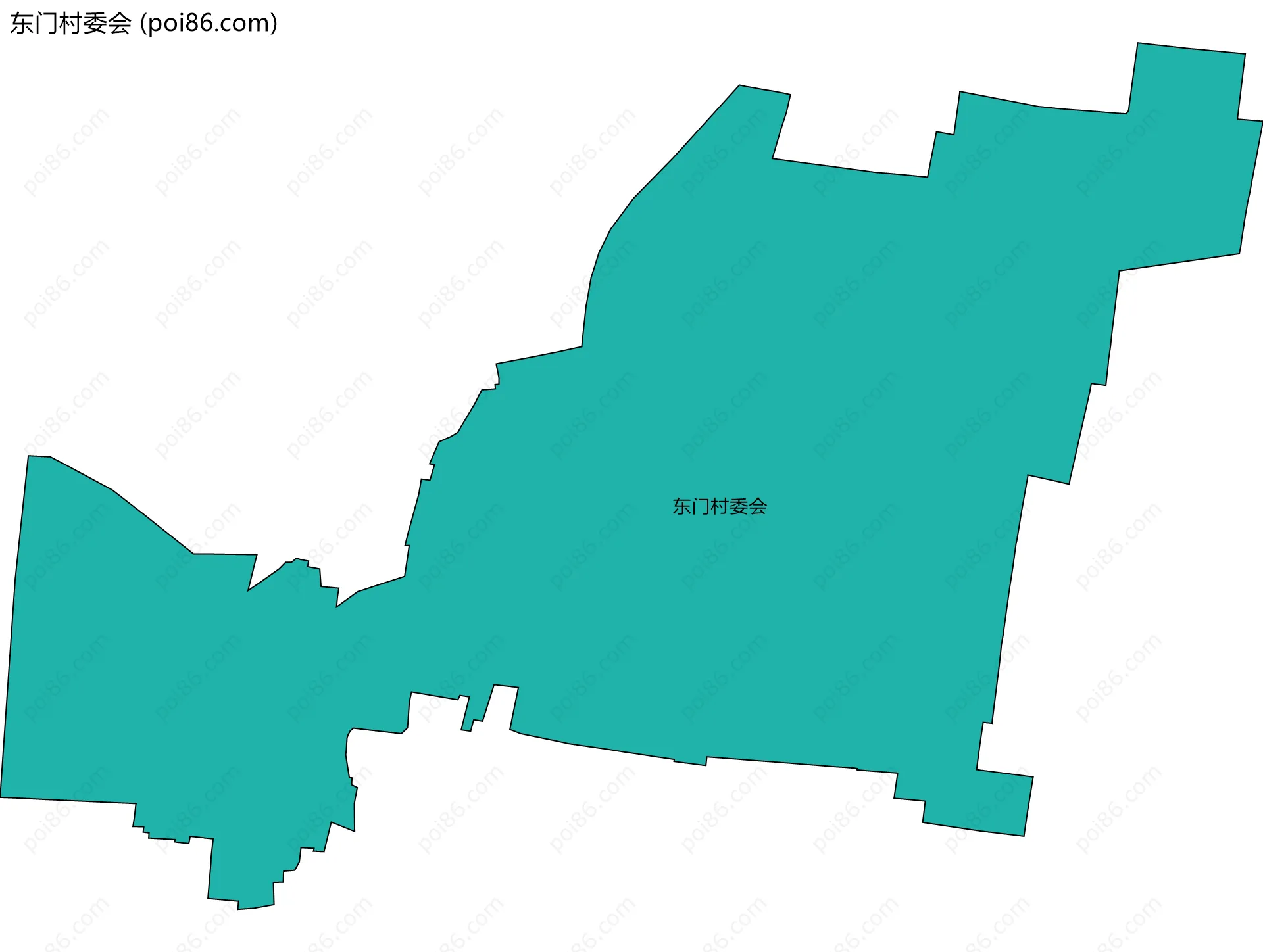 东门村委会边界地图