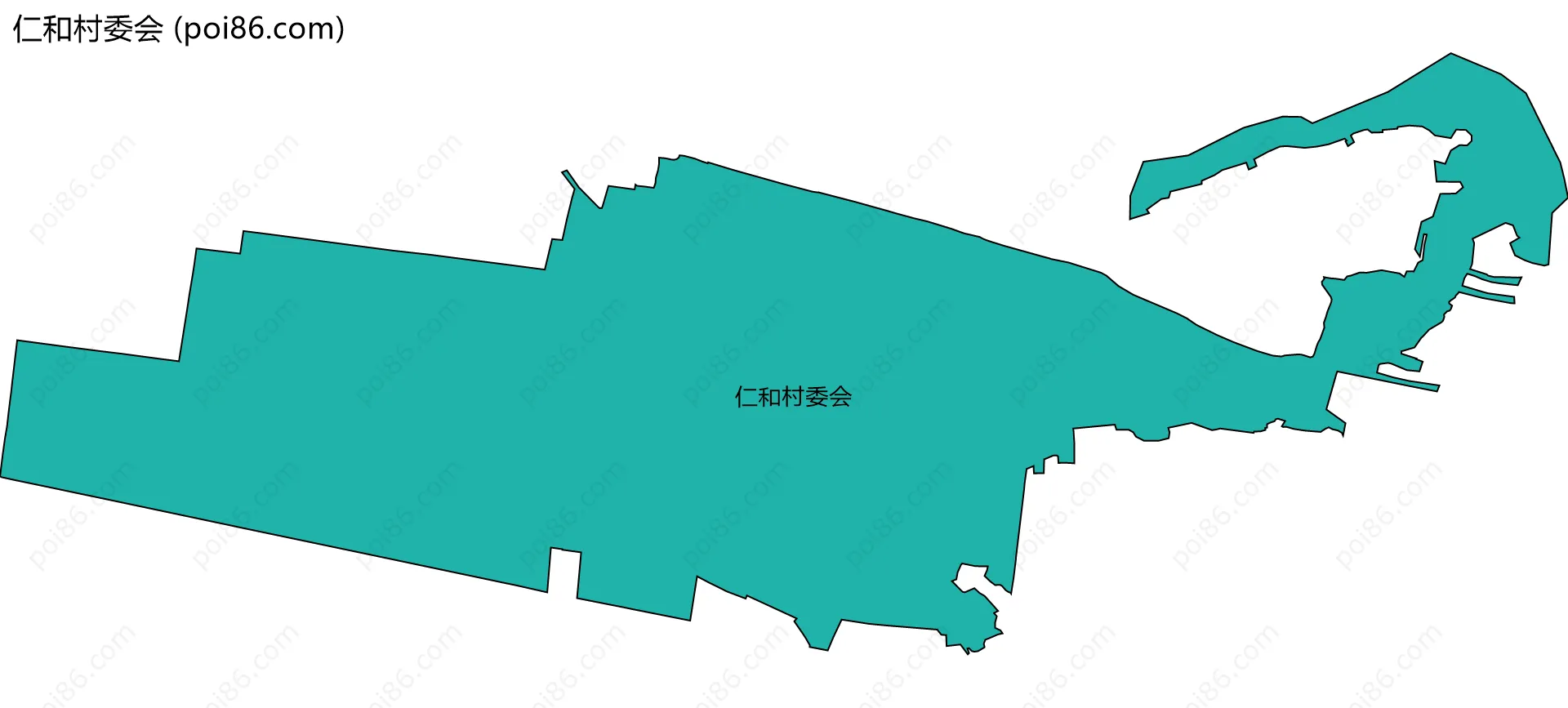 仁和村委会边界地图