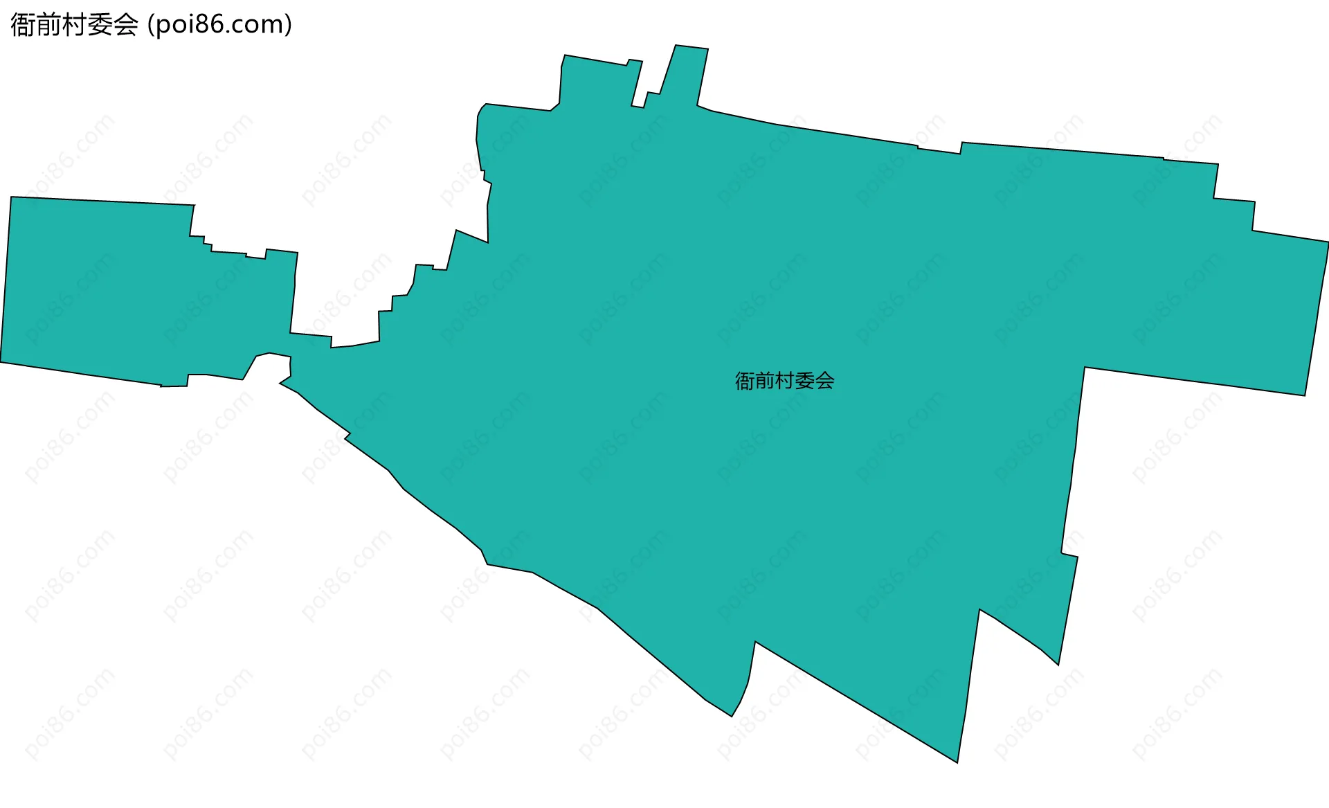 衙前村委会边界地图