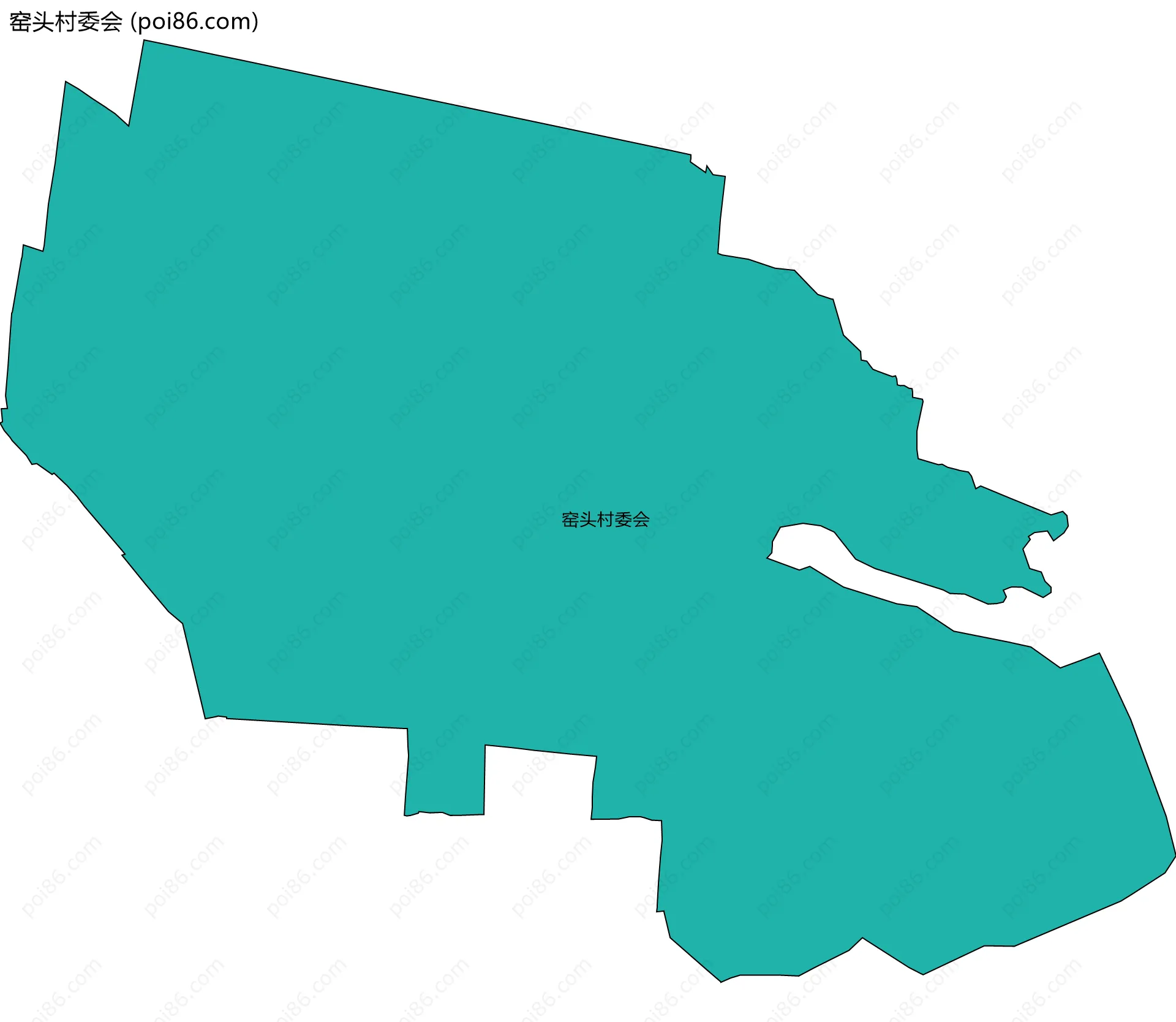 窑头村委会边界地图