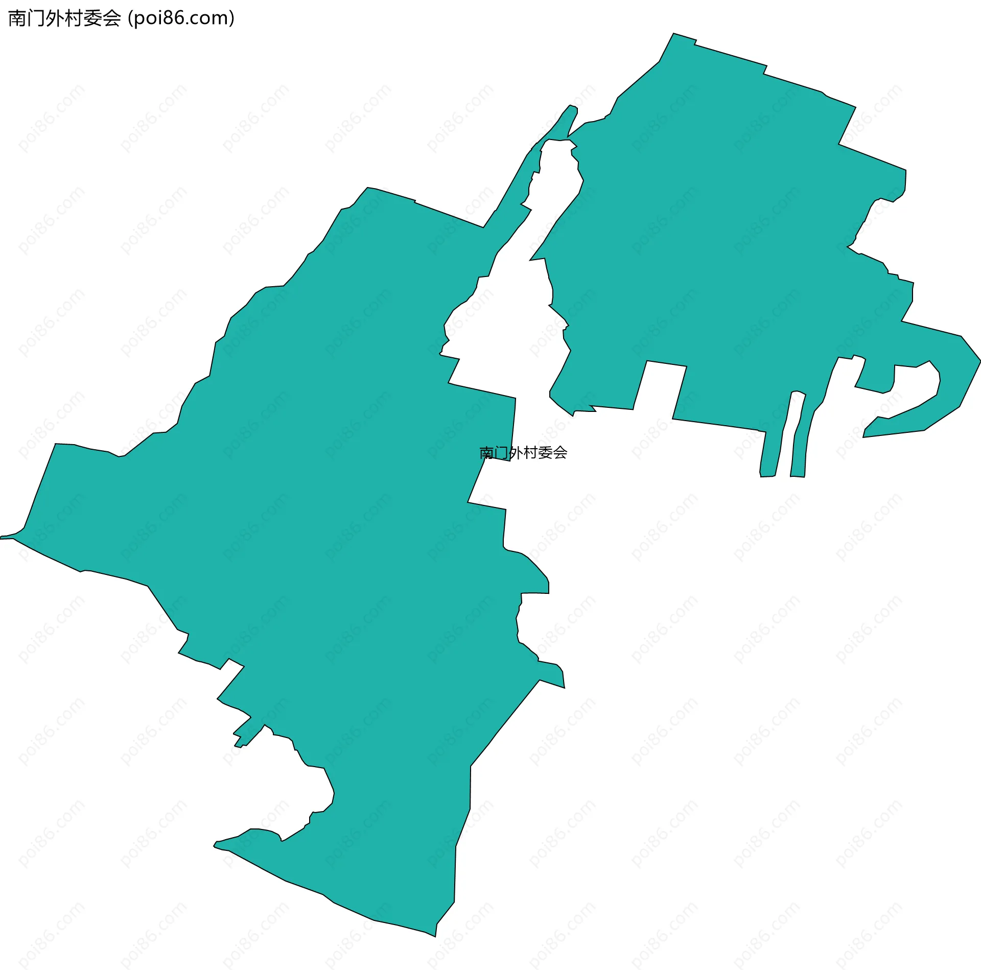 南门外村委会边界地图