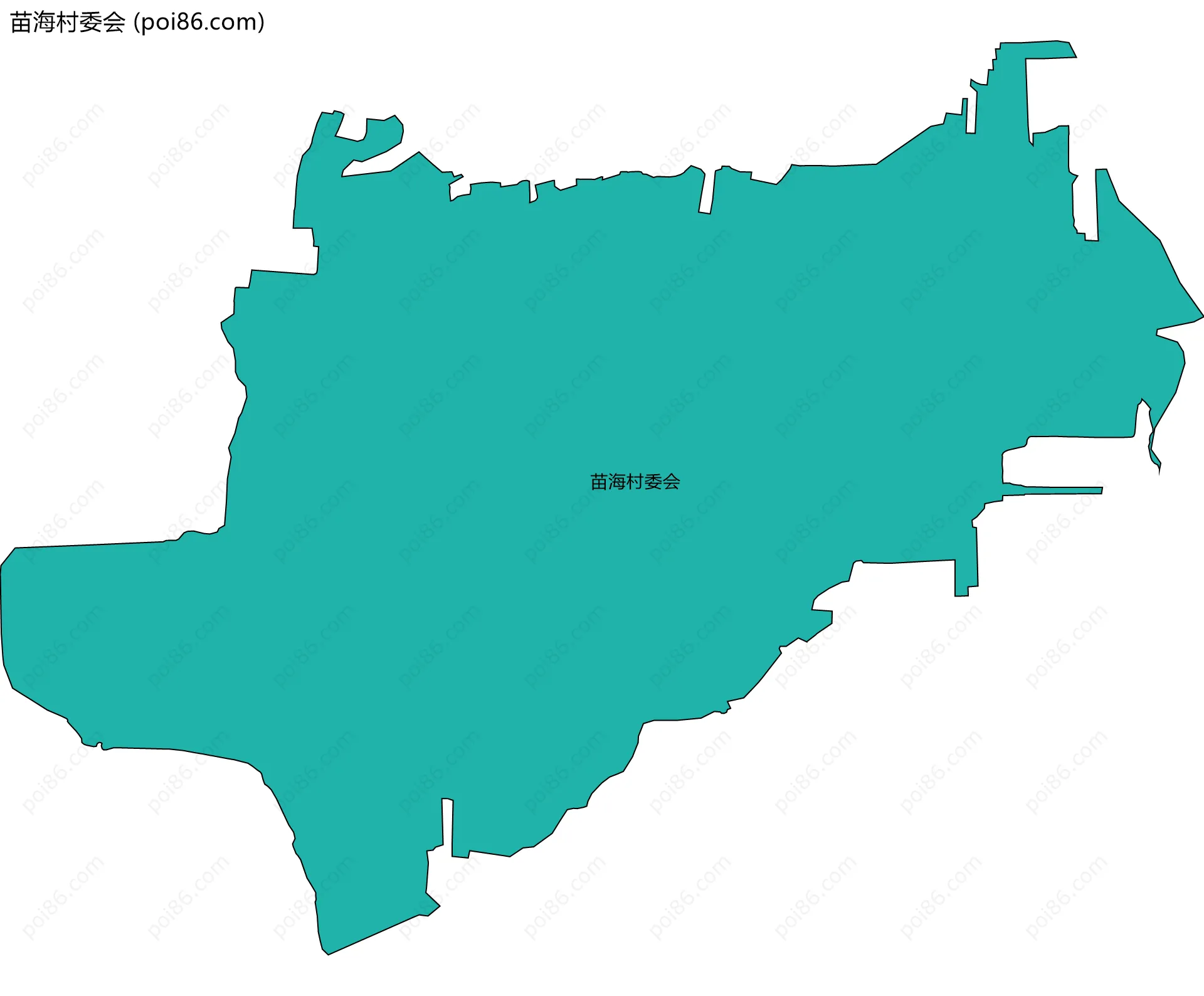 苗海村委会边界地图