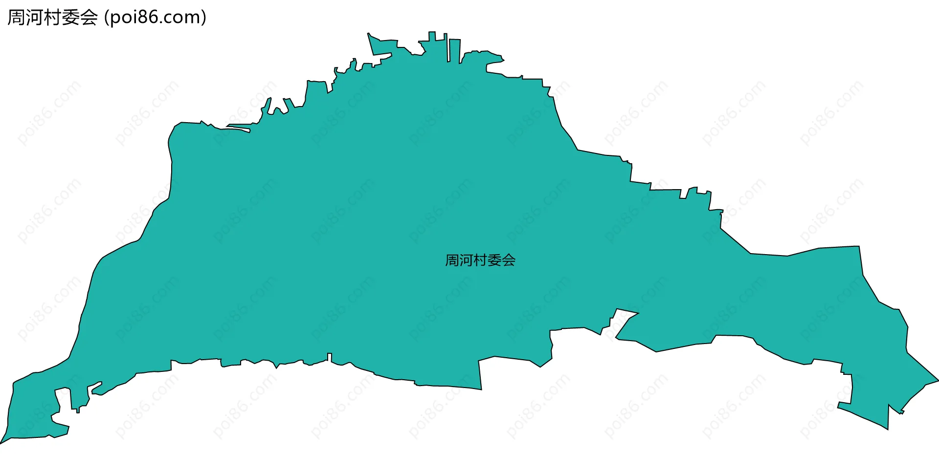 周河村委会边界地图