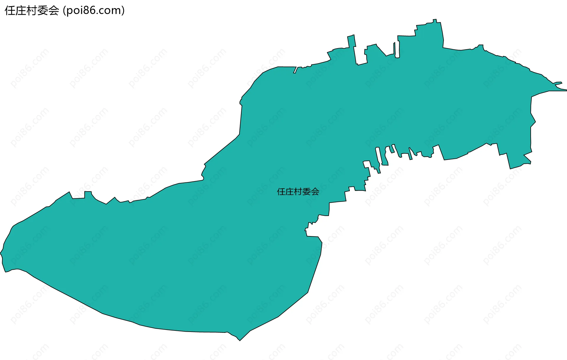 任庄村委会边界地图