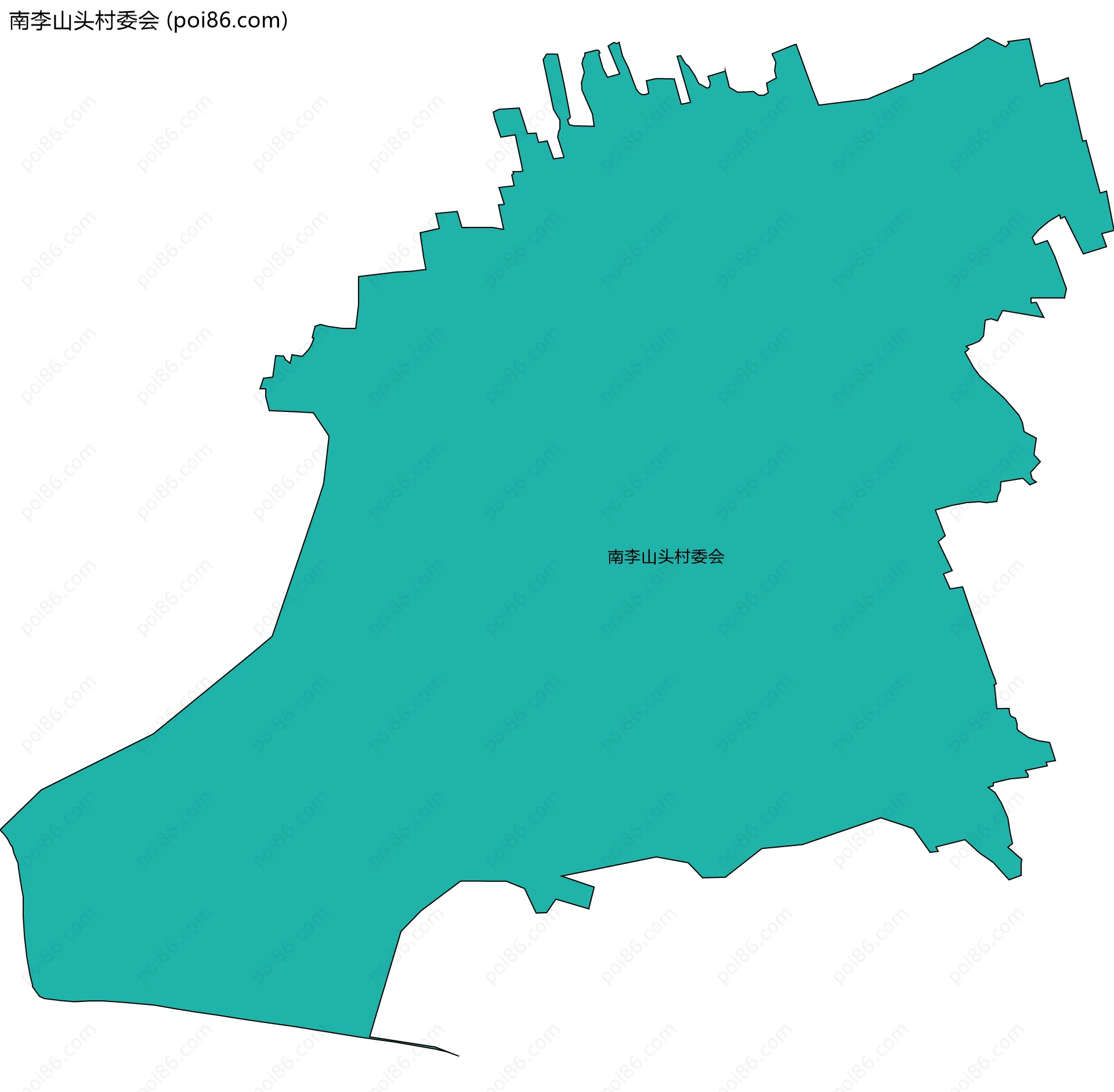 南李山头村委会边界地图