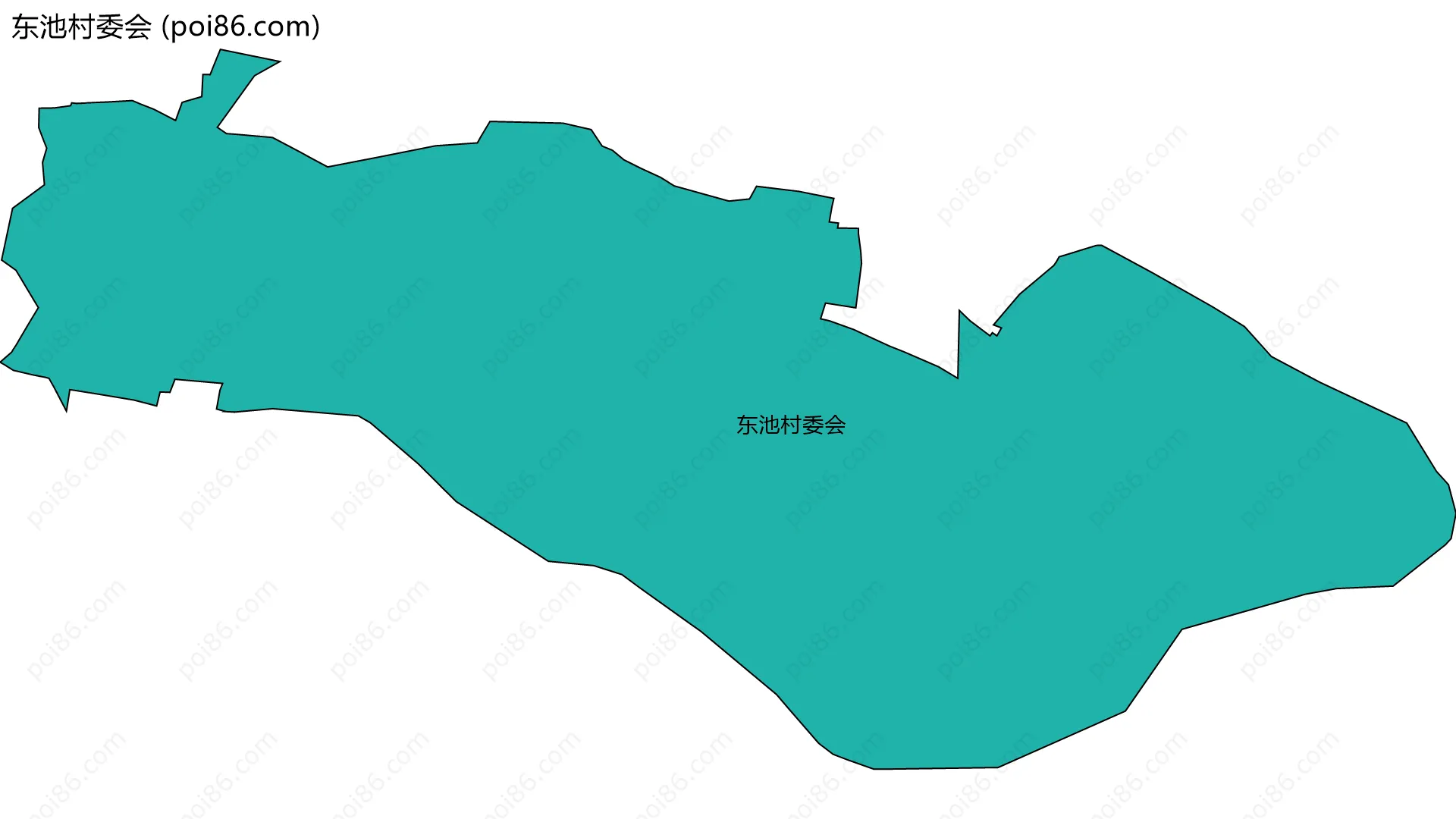 东池村委会边界地图
