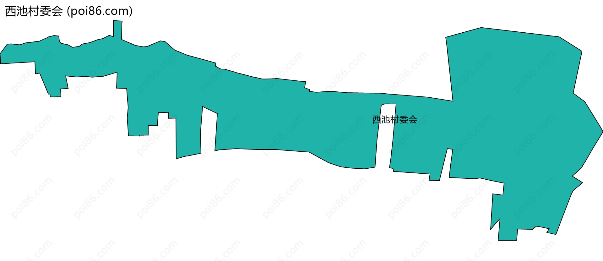 西池村委会边界地图