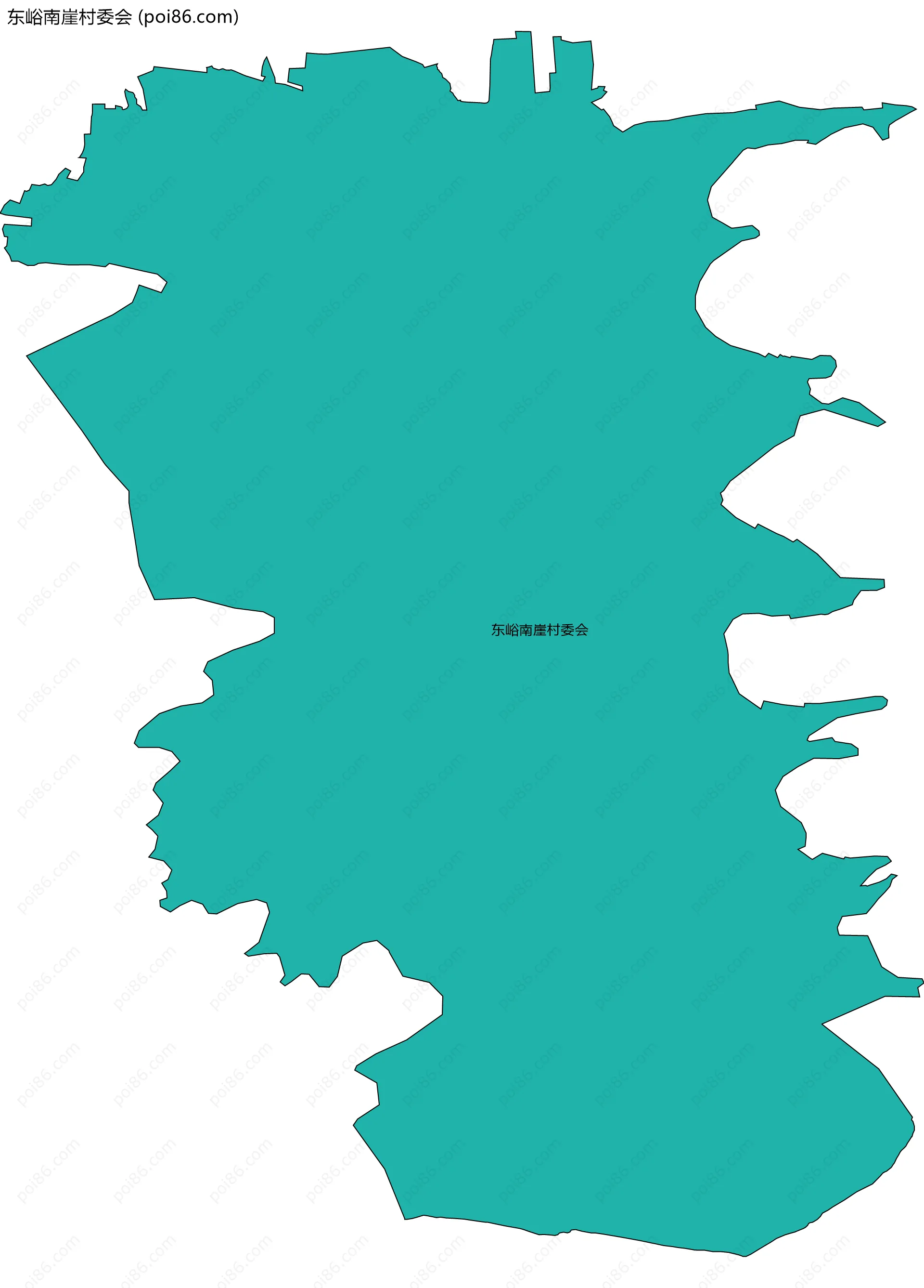 东峪南崖村委会边界地图